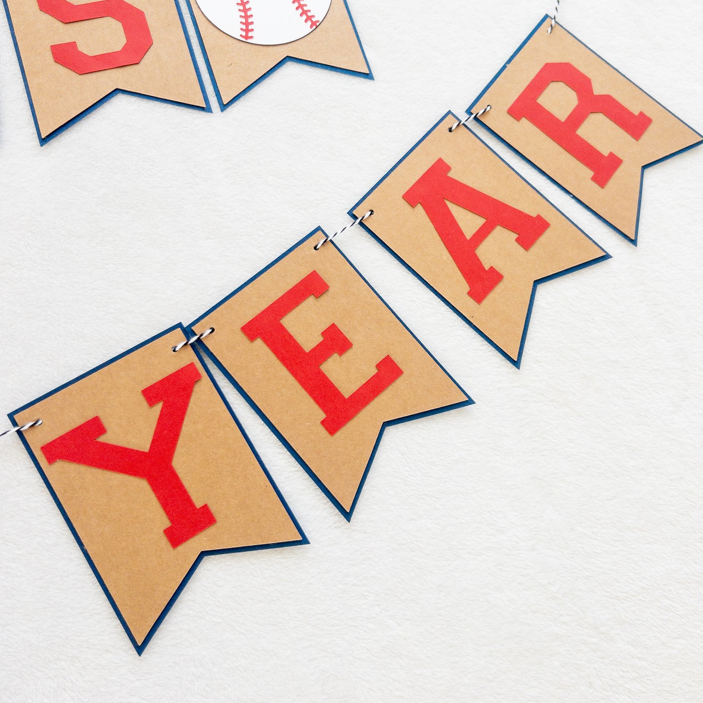 Rookie Year First Birthday Banner