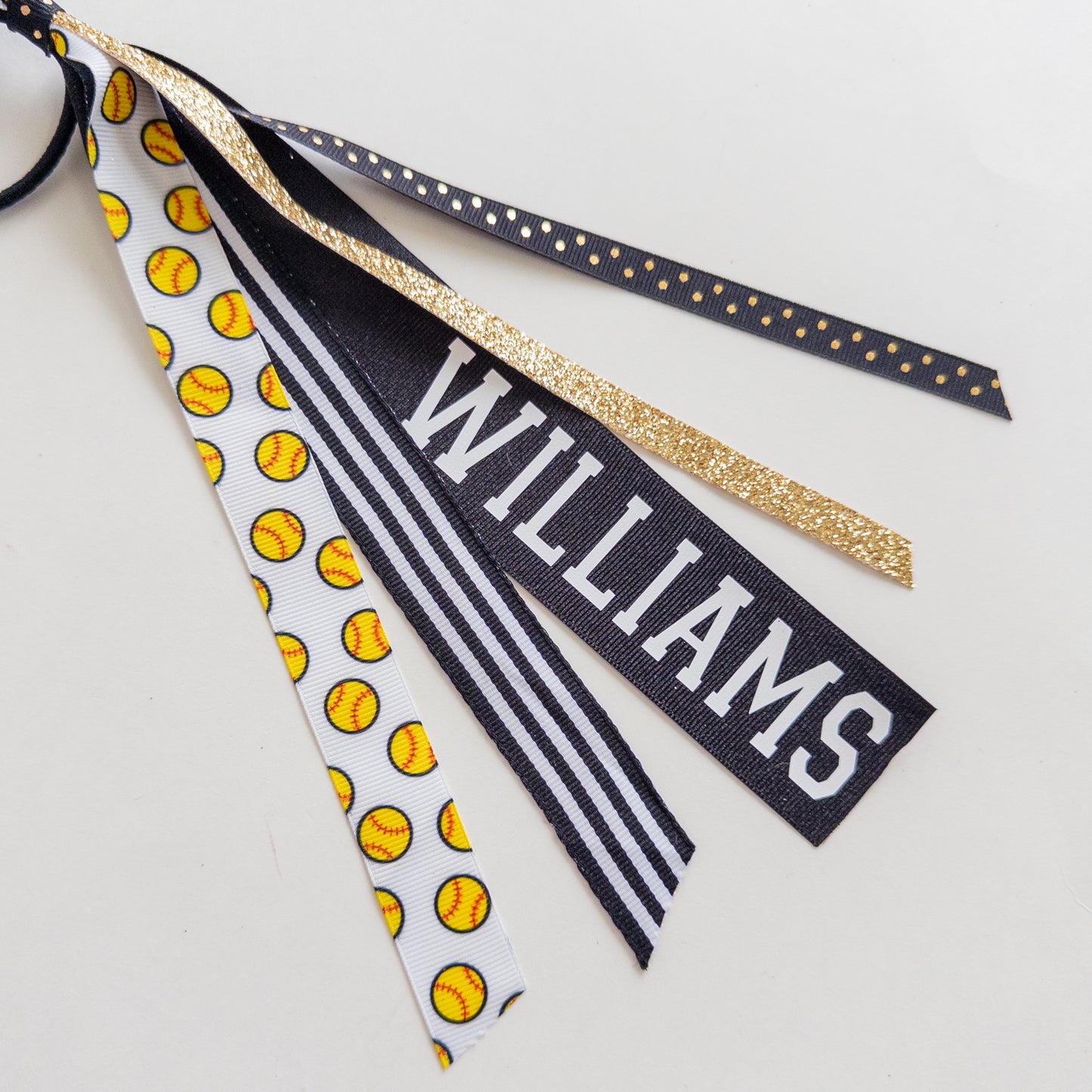 Custom Sports Ponytail Ribbon Streamer