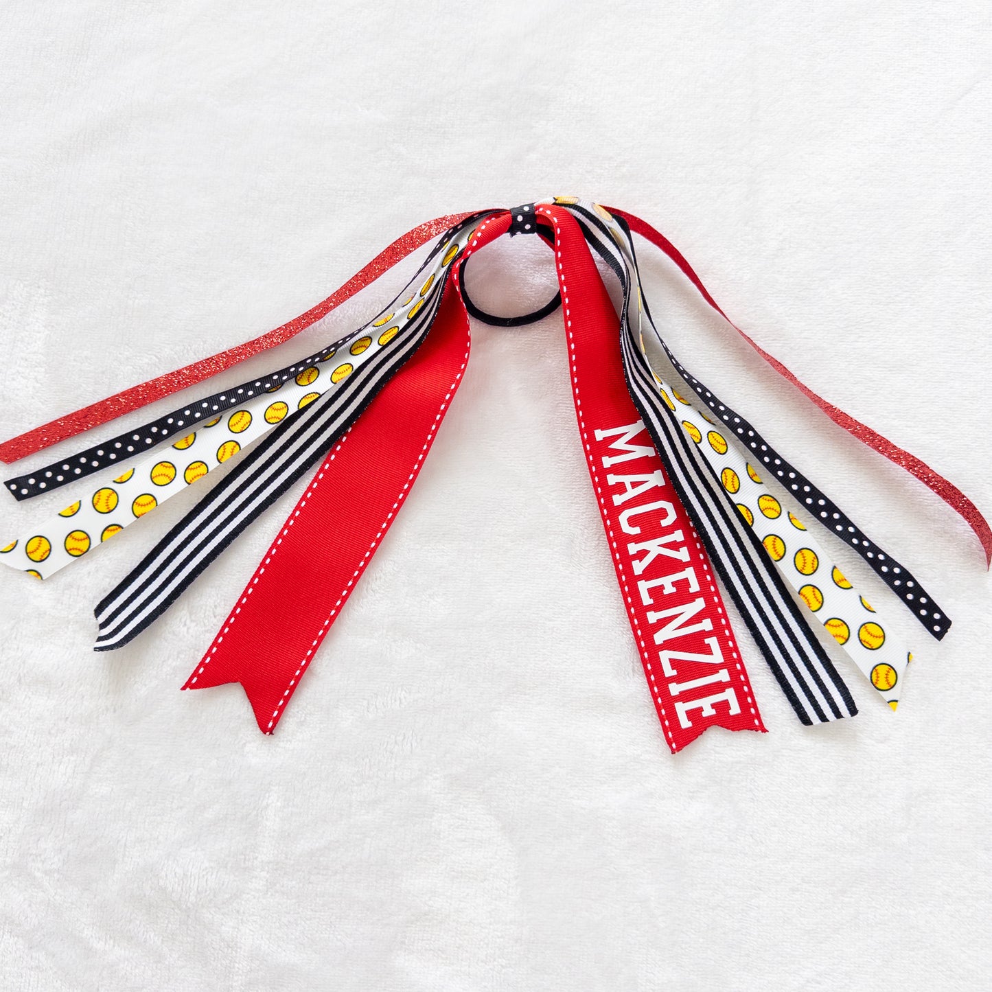 Custom Sports Ponytail Ribbon Streamer