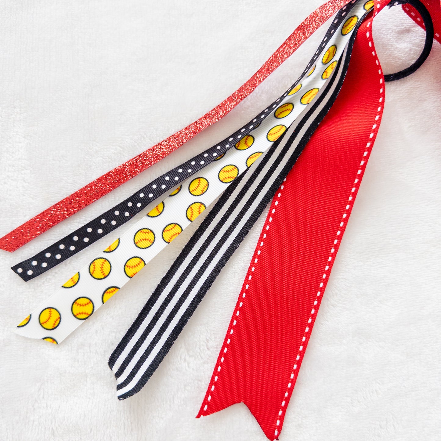 Custom Sports Ponytail Ribbon Streamer