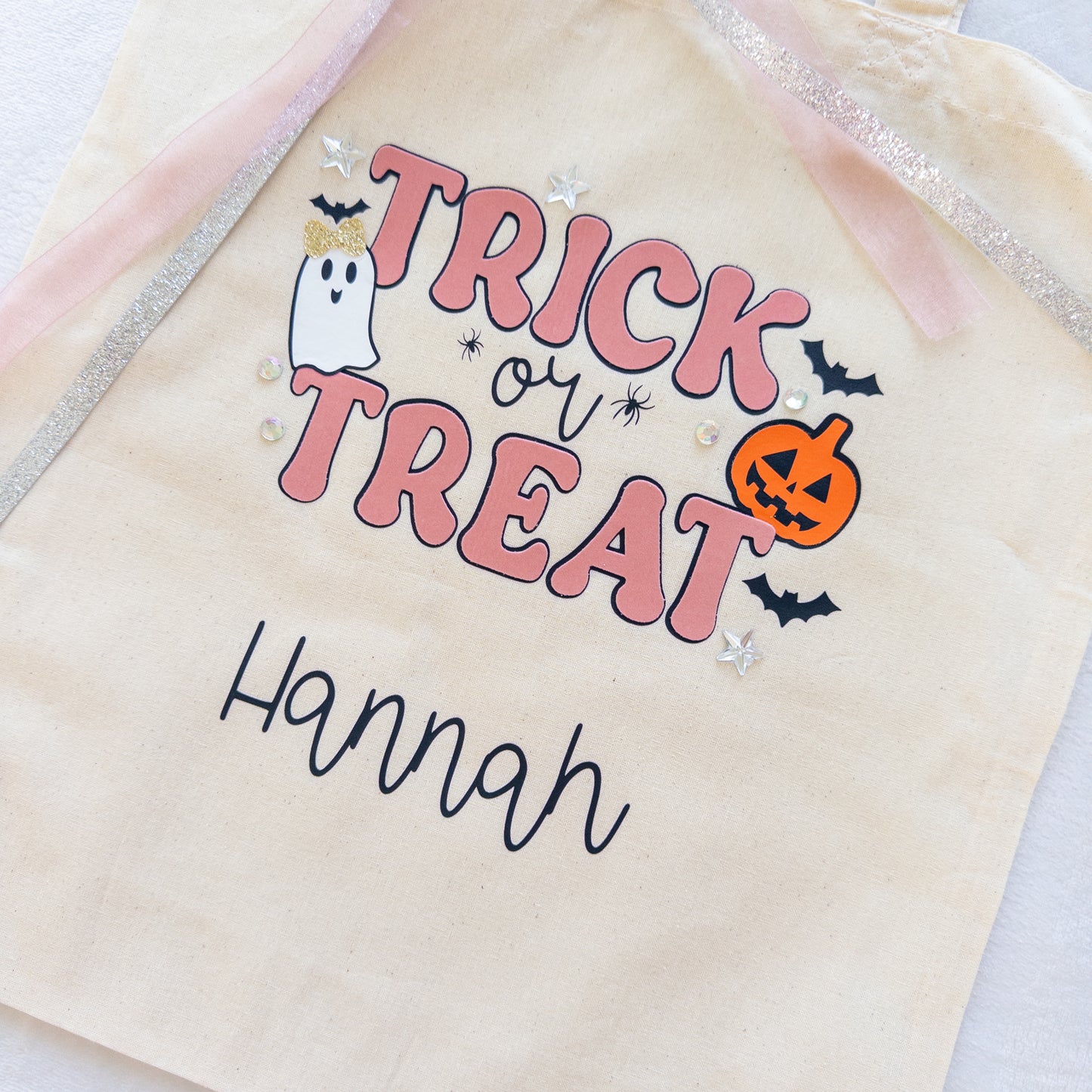 Personalized Trick or Treat Bag - Custom Halloween Bag for Kids