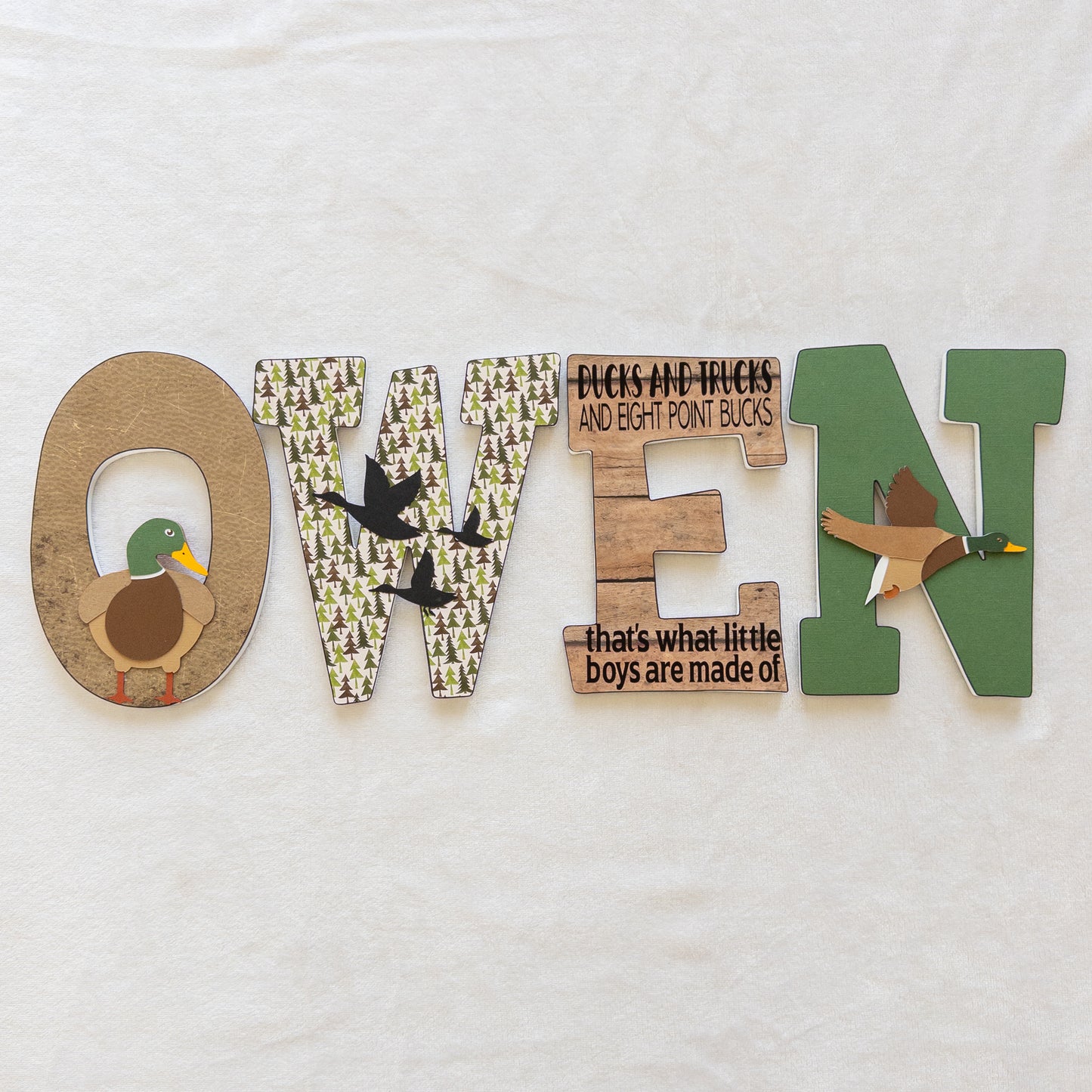 Hunting Custom Wood Letters