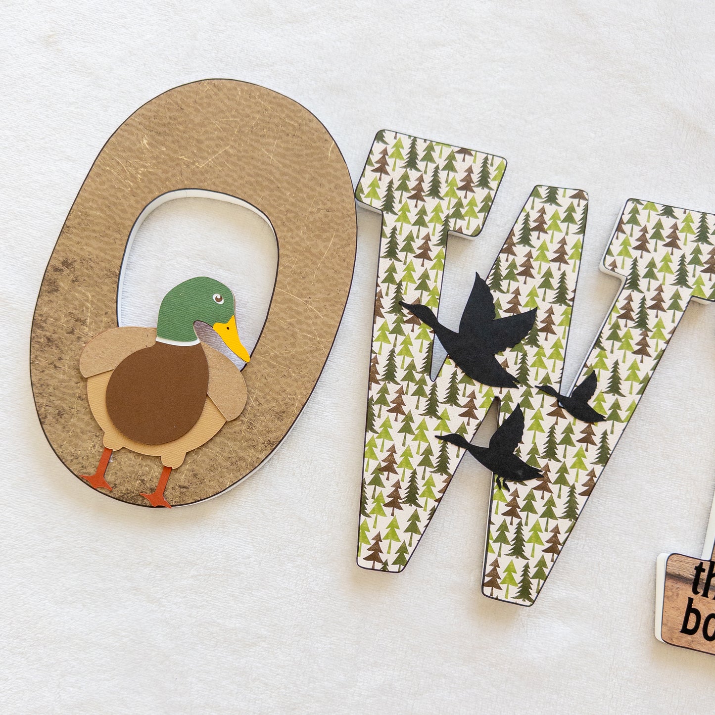 Hunting Custom Wood Letters