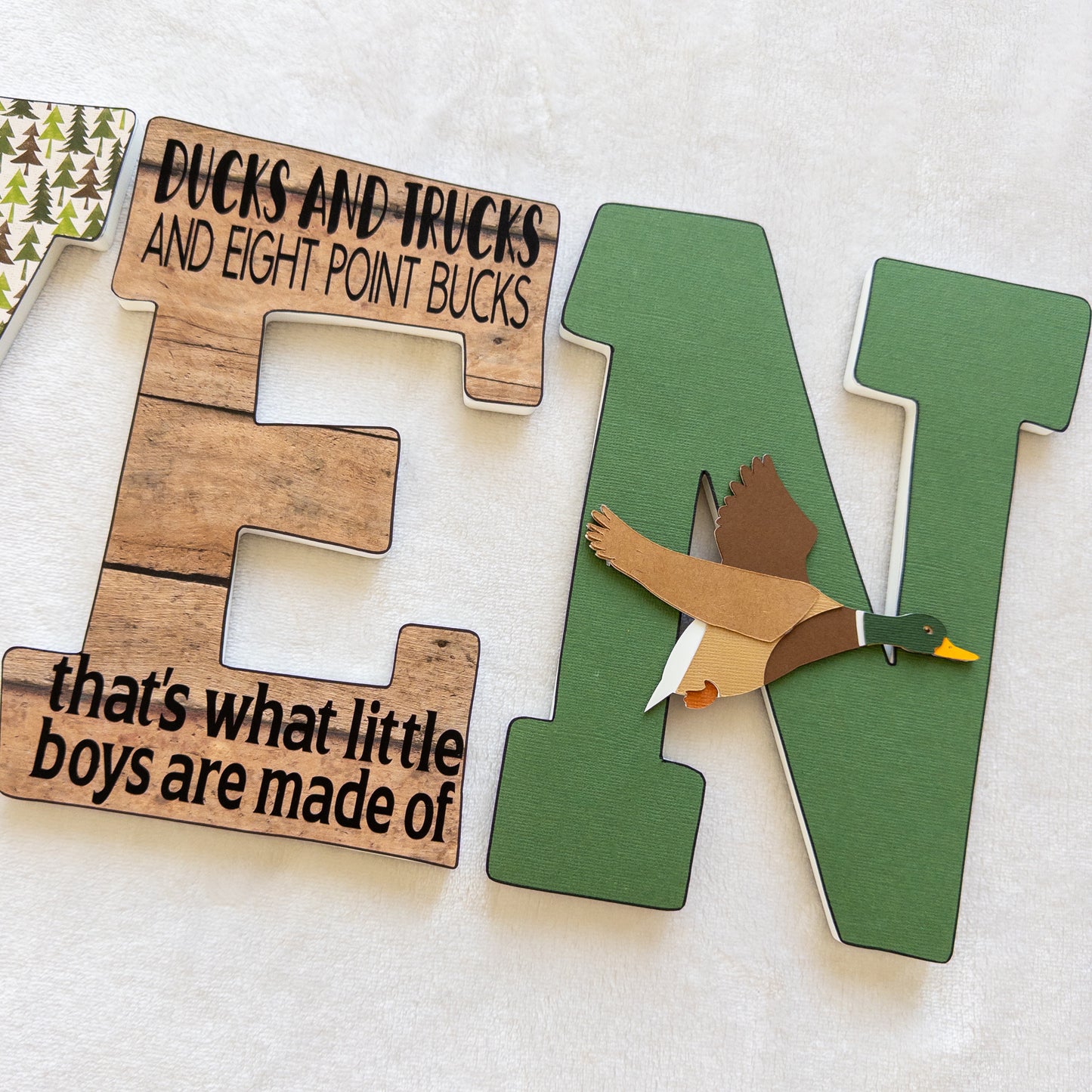 Hunting Custom Wood Letters