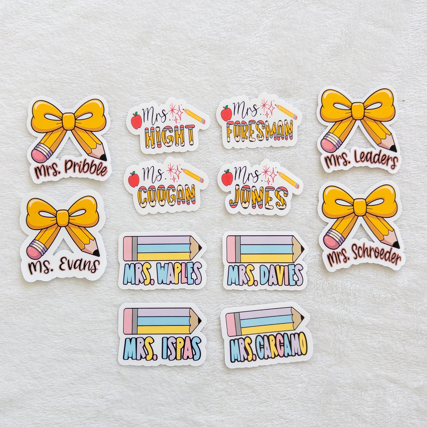 Custom Teacher Stickers – Personalized with Name