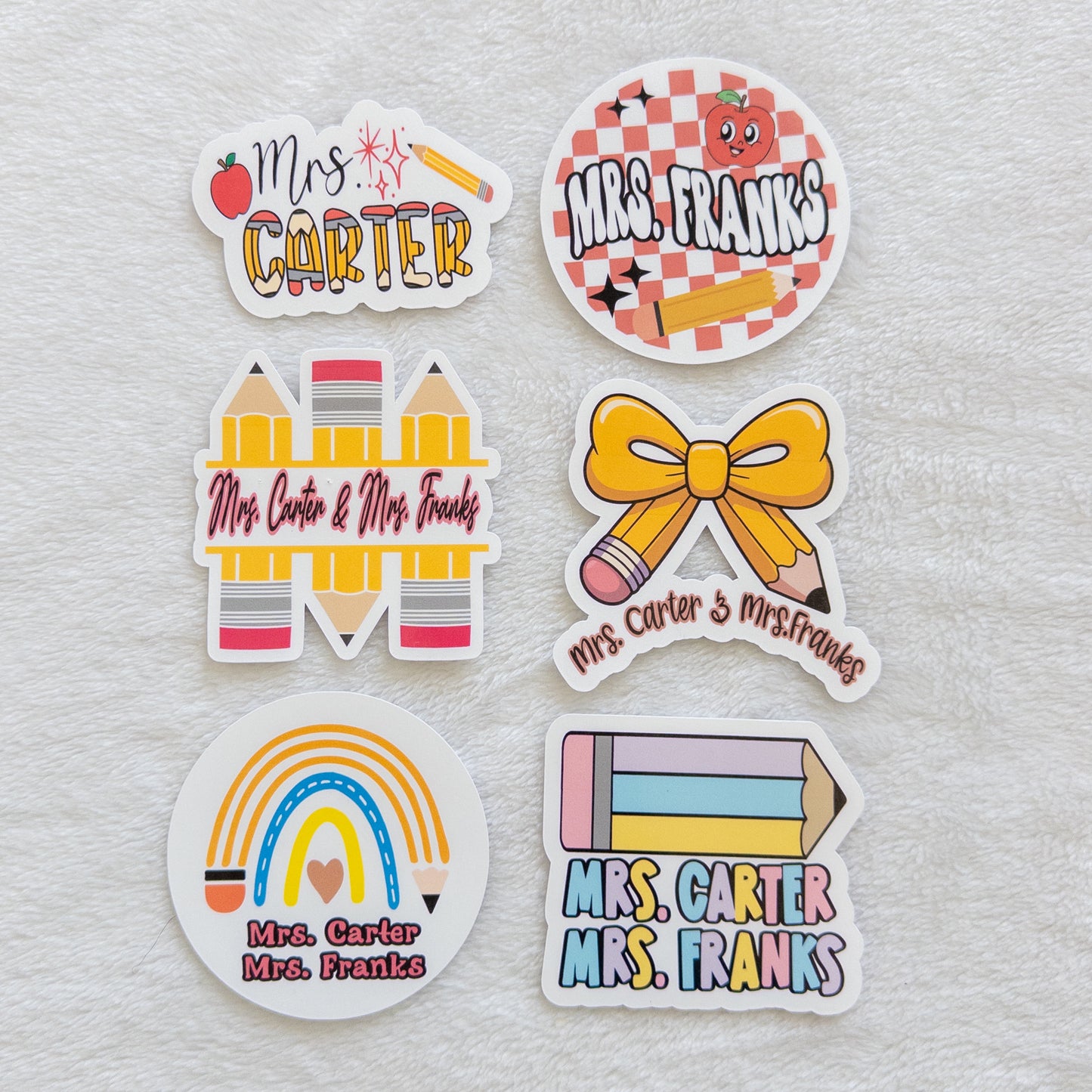 Custom Teacher Stickers – Personalized with Name