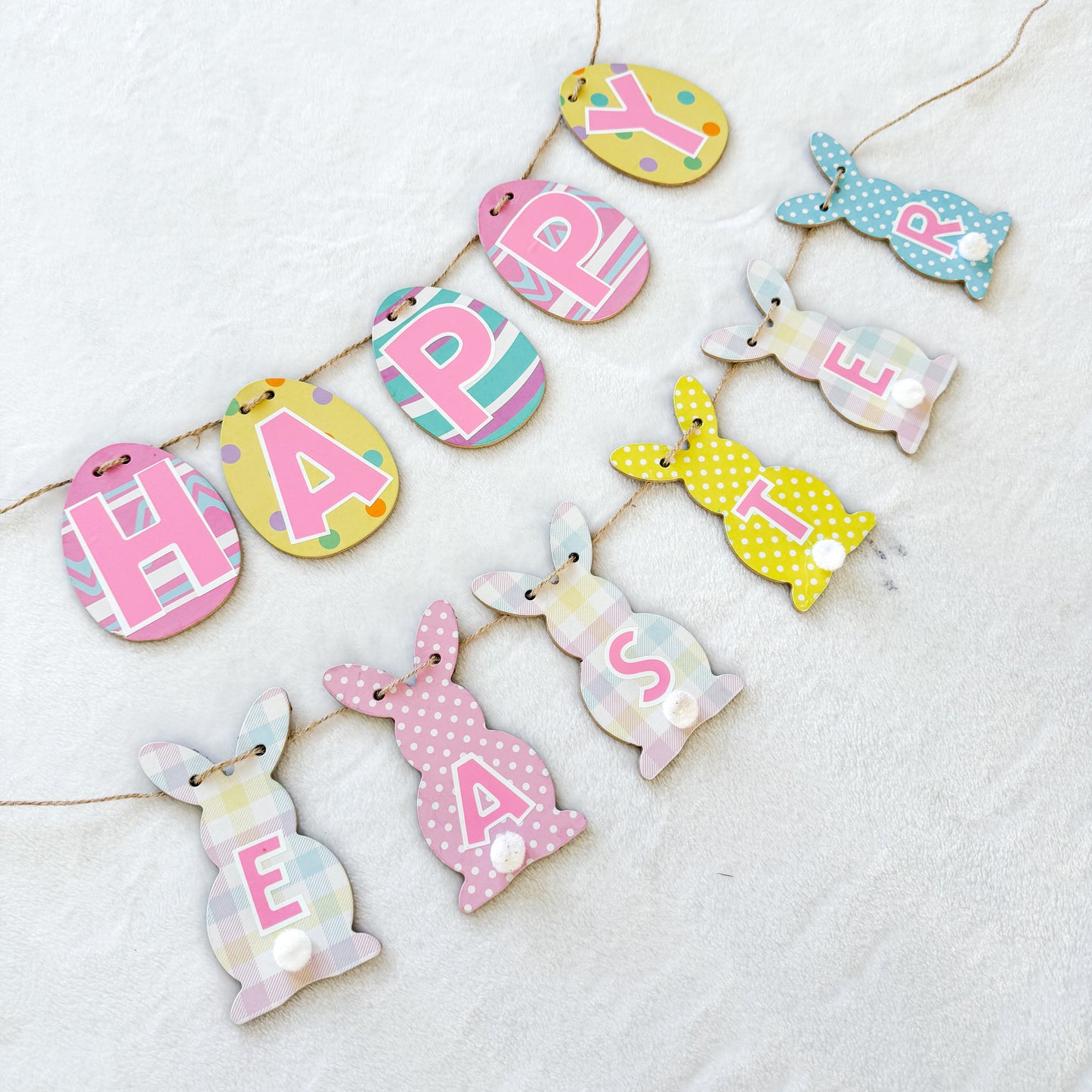 Happy Easter Bunny and Egg Party Home Event Banner