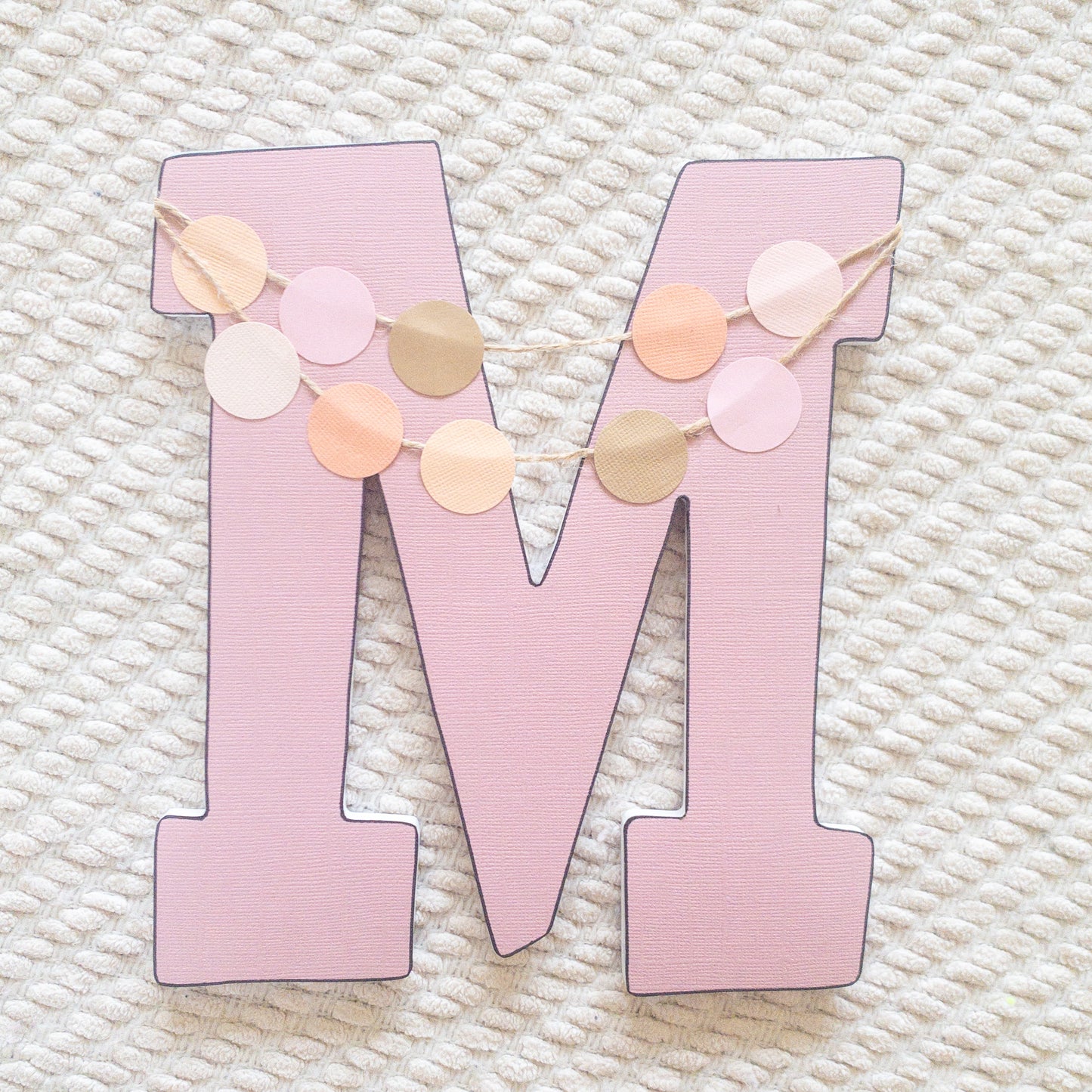 Boho Rainbow Nursery Custom Wood Letters