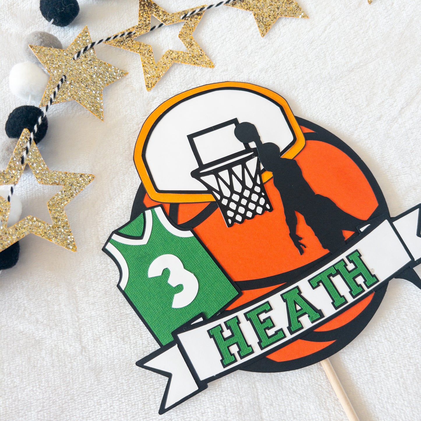 Basketball Cake Topper