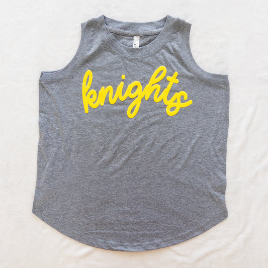 Custom Puff Vinyl Relaxed Tank Top