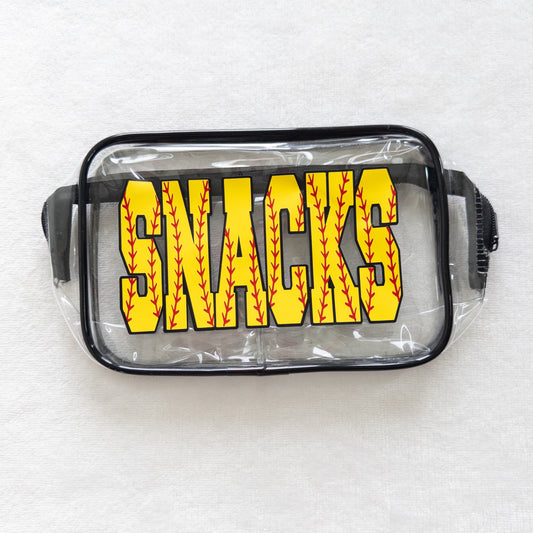 Clear Plastic On The Go Sports Snack Bag