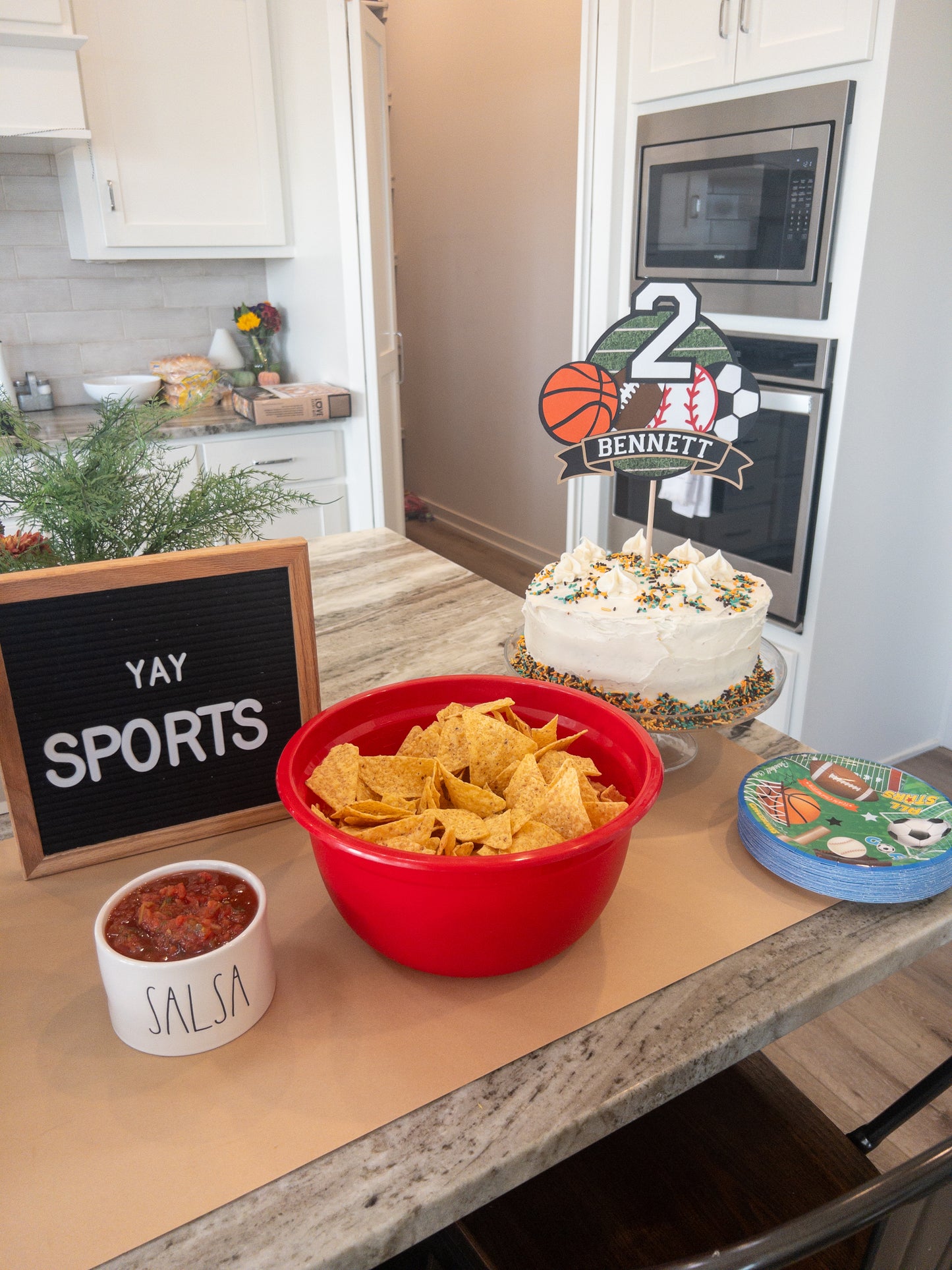 Sports All Star Birthday Cake Topper