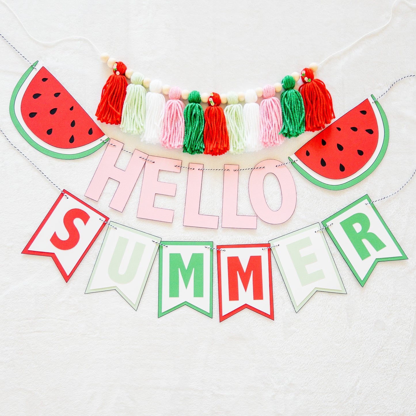 Hello Summer Paper Banner