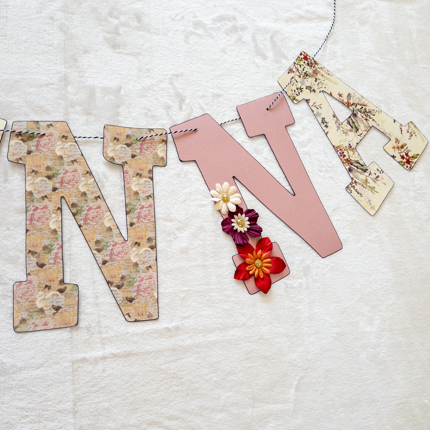 Wildflower Custom Name Banner