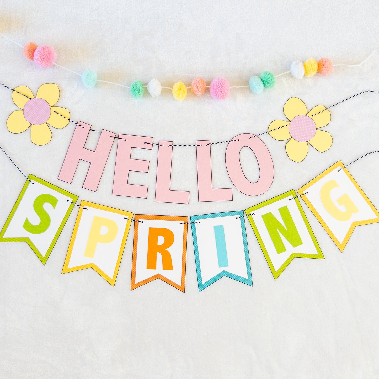 Hello Spring Paper Banner