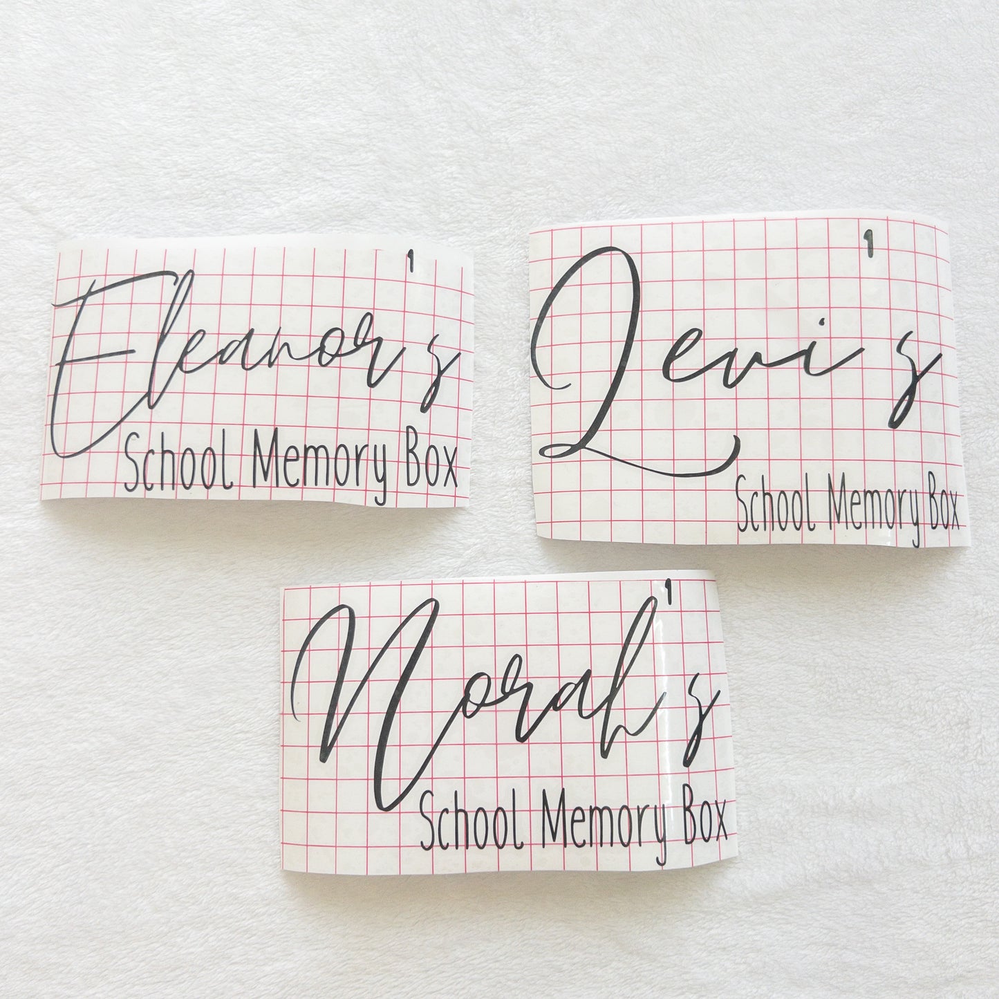 School Memory Box Name Label