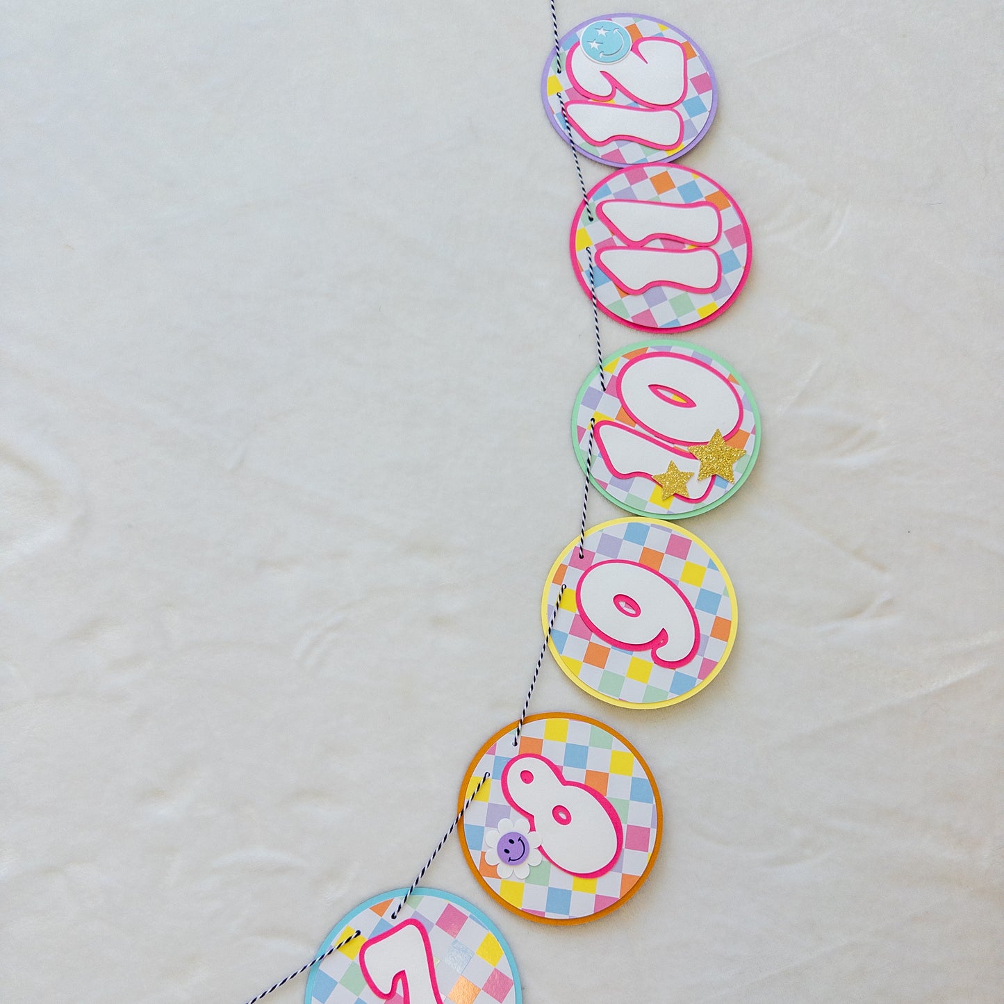 One Happy Baby Monthly Photo Banner – First Birthday Party Decor