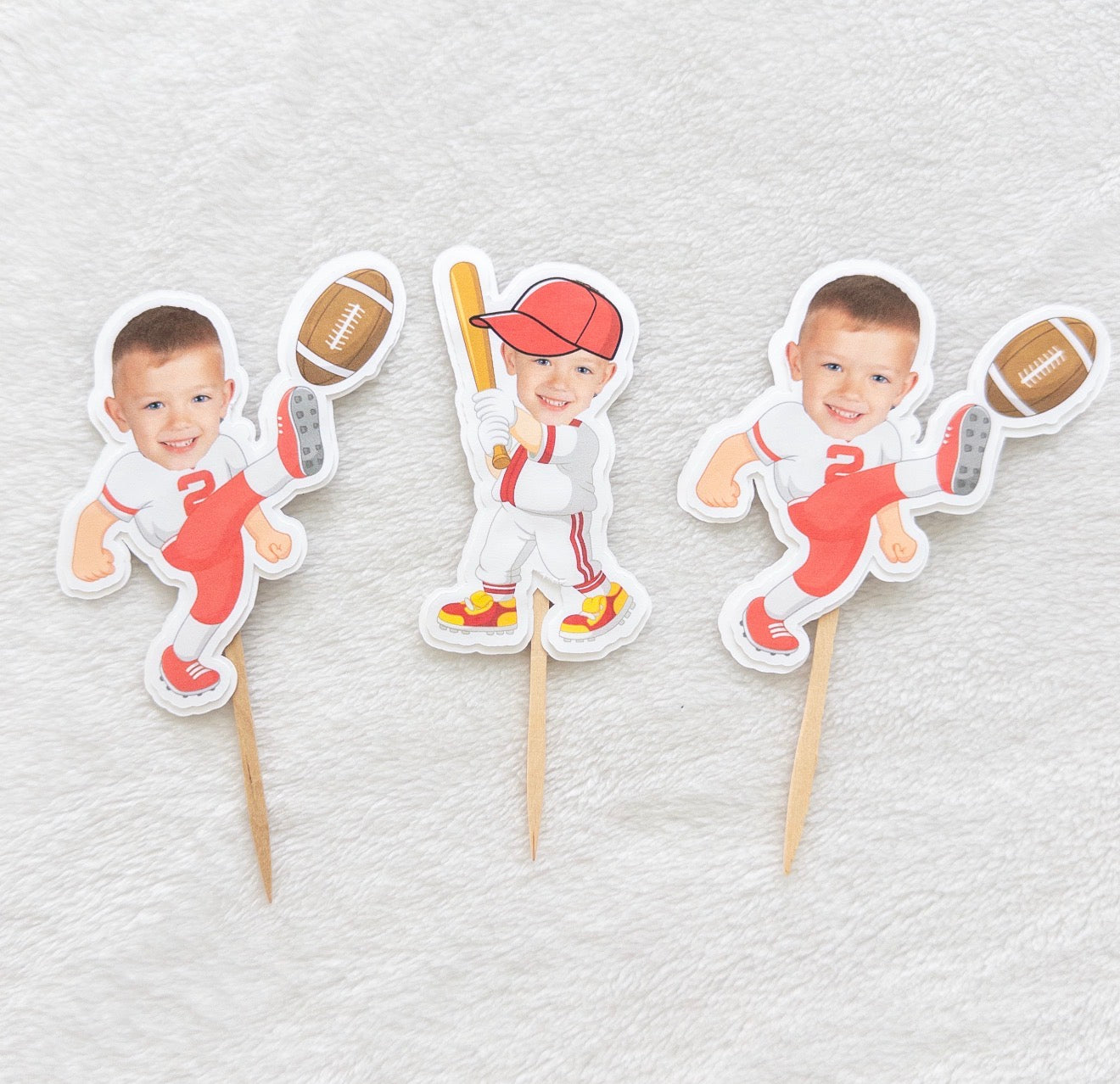Personalized Photo Cupcake Toppers
