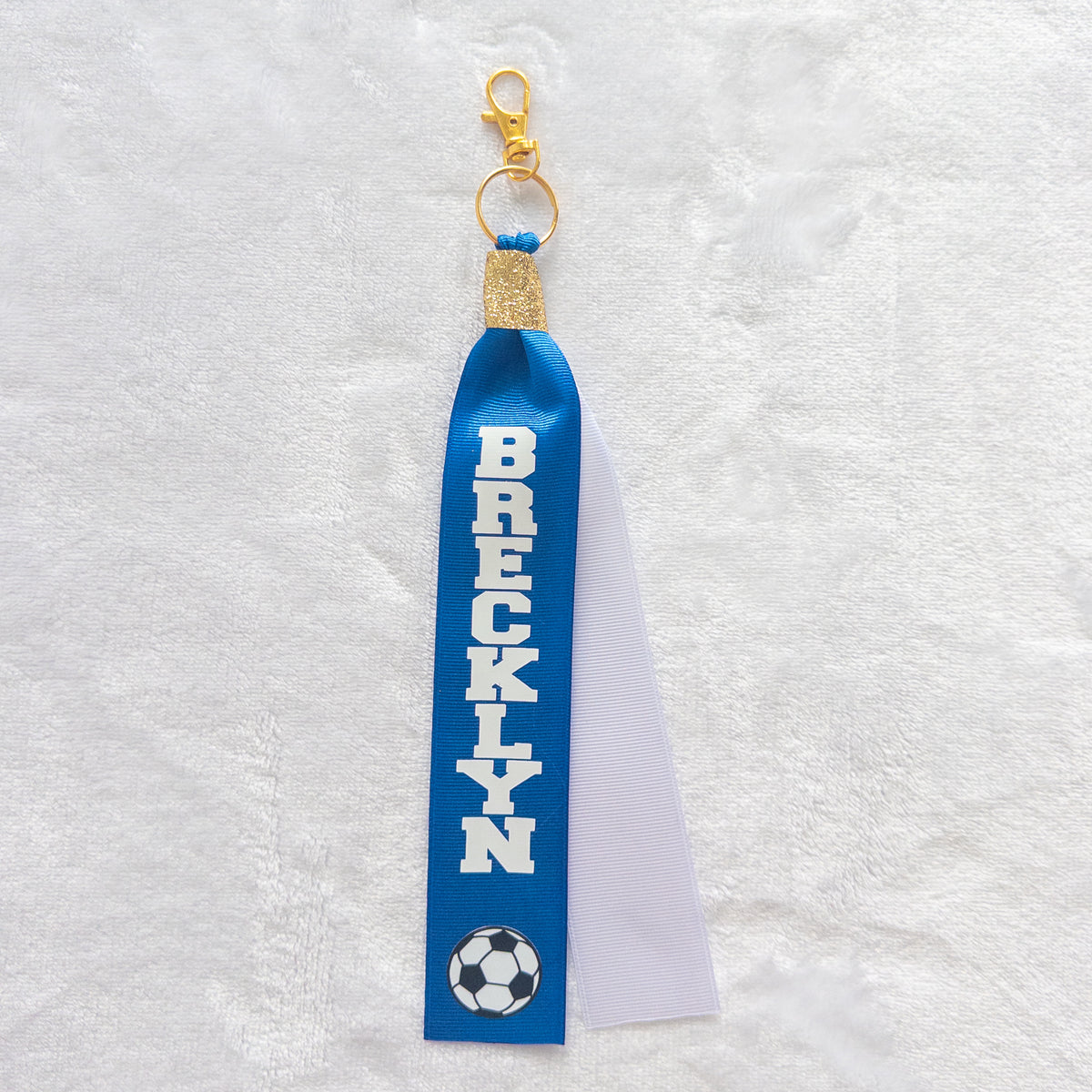 Personalized Ribbon Keychain