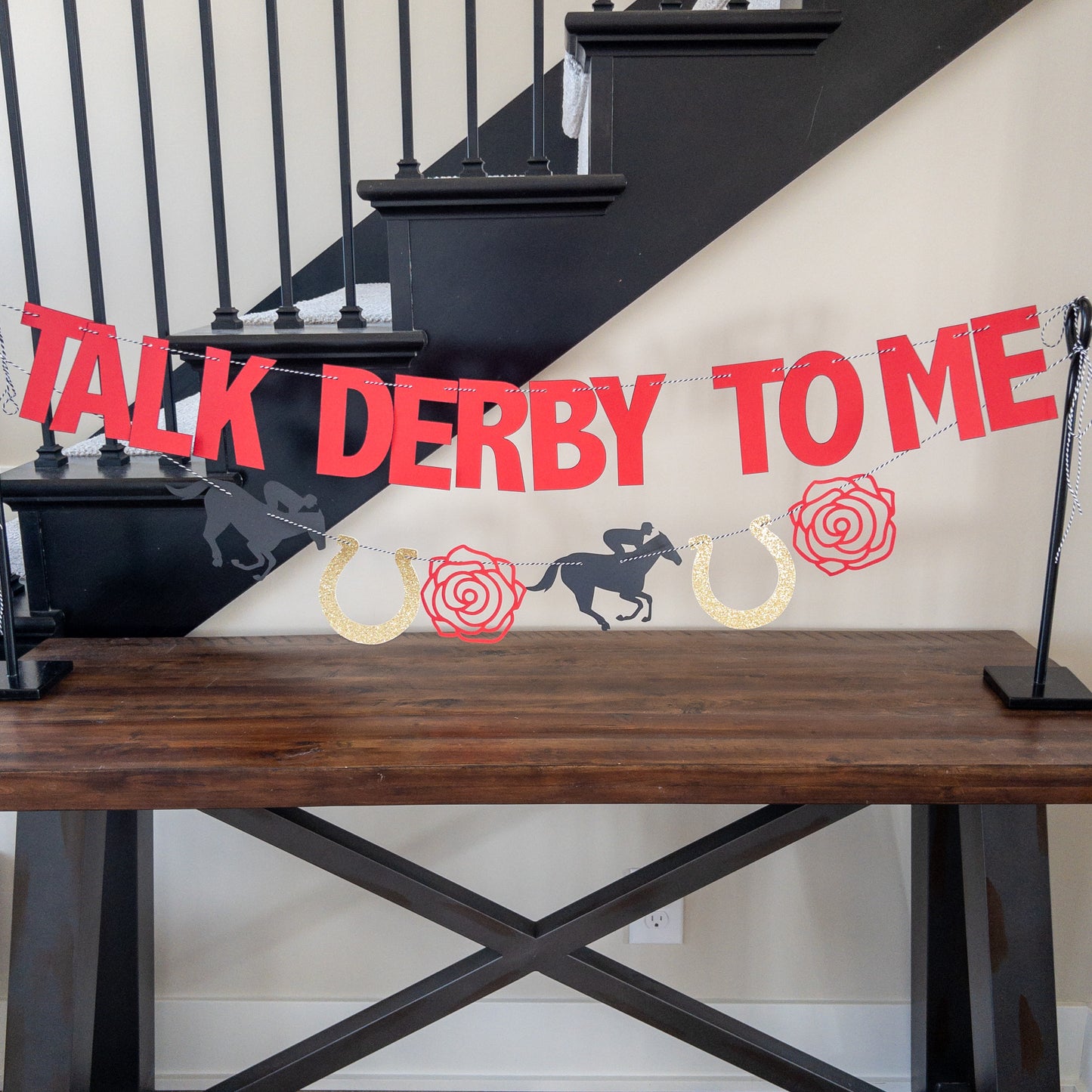 Talk Derby to Me Kentucky Derby Banner