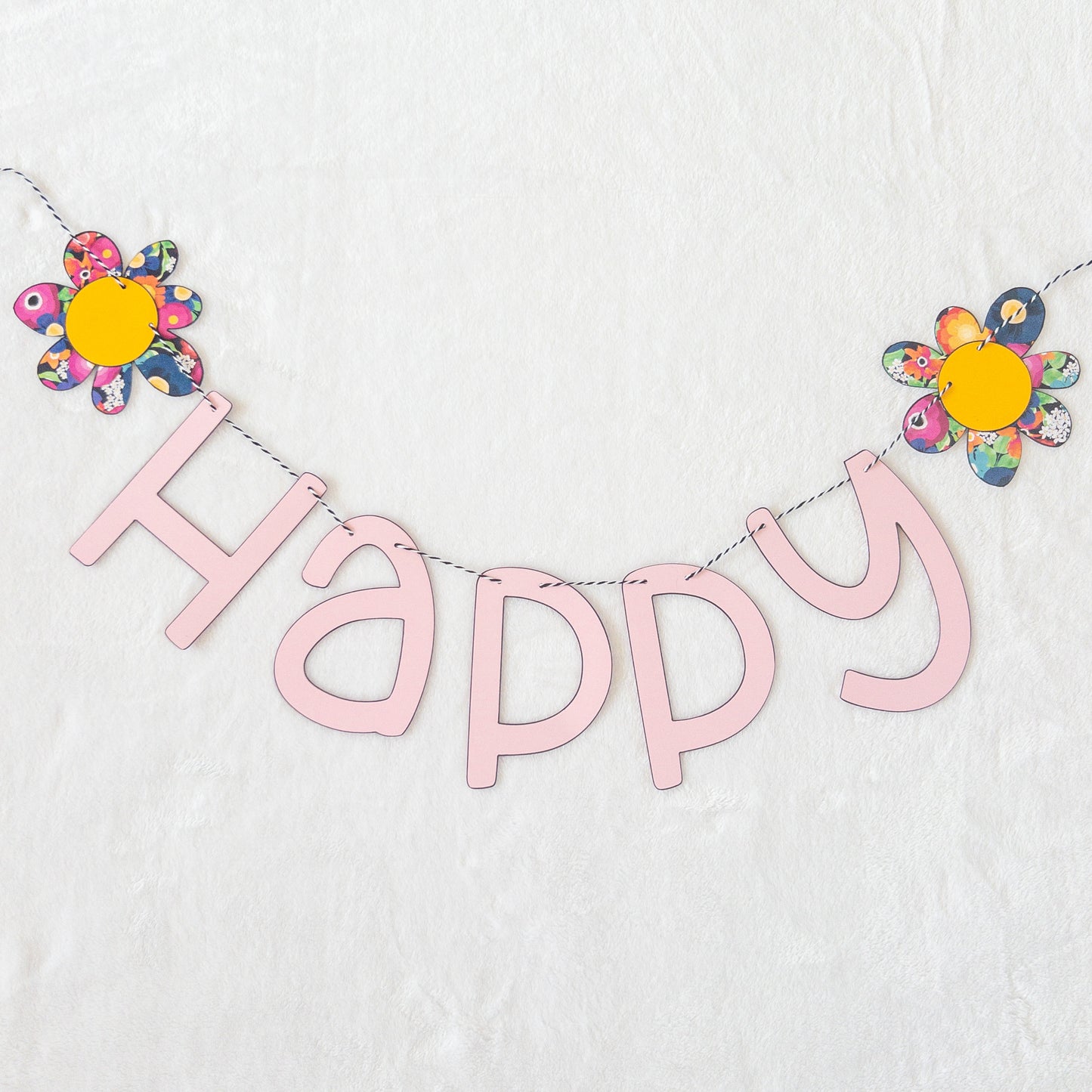 Happy Spring Paper Banner