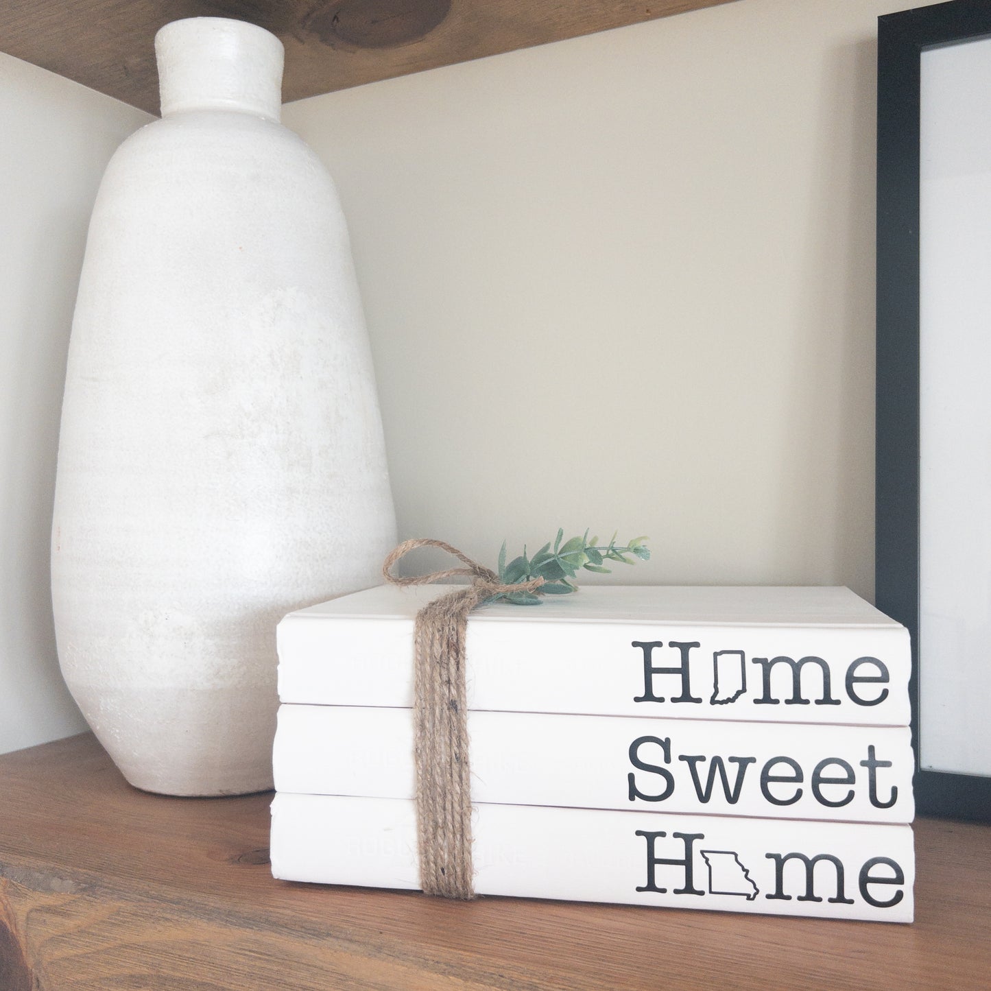 Personalized and Customized Book Stack Shelf Decor