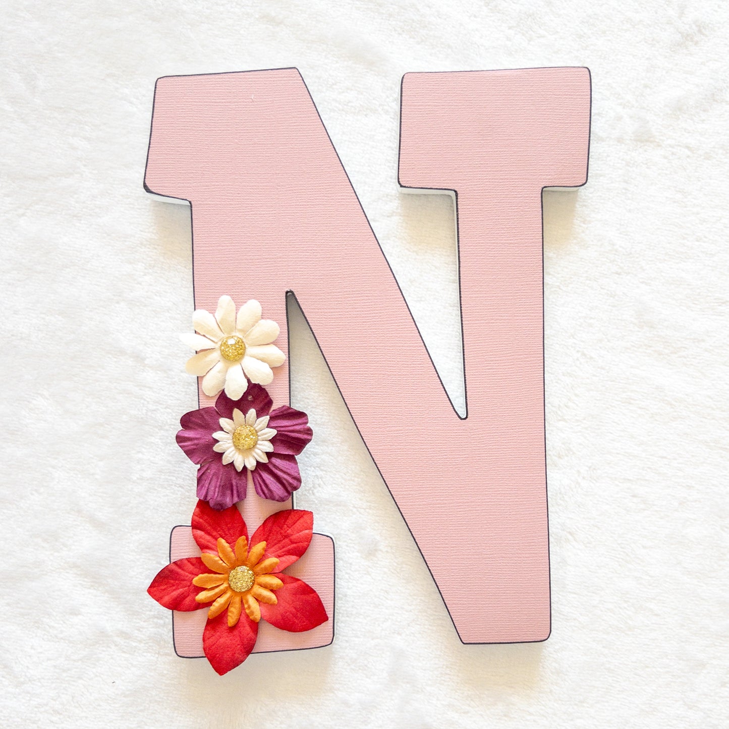 Wildflower Custom Wood Letters