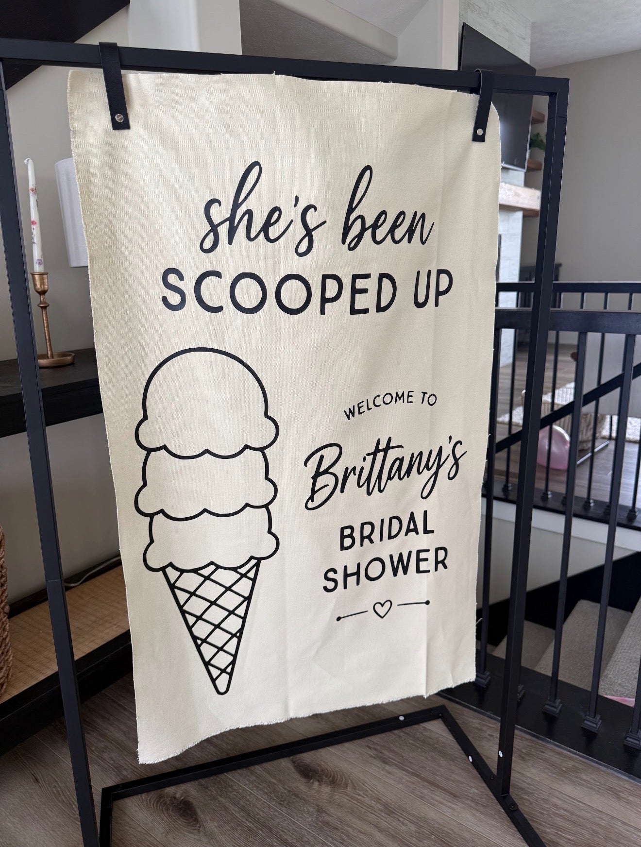 Custom Fabric Party Banner Backdrop