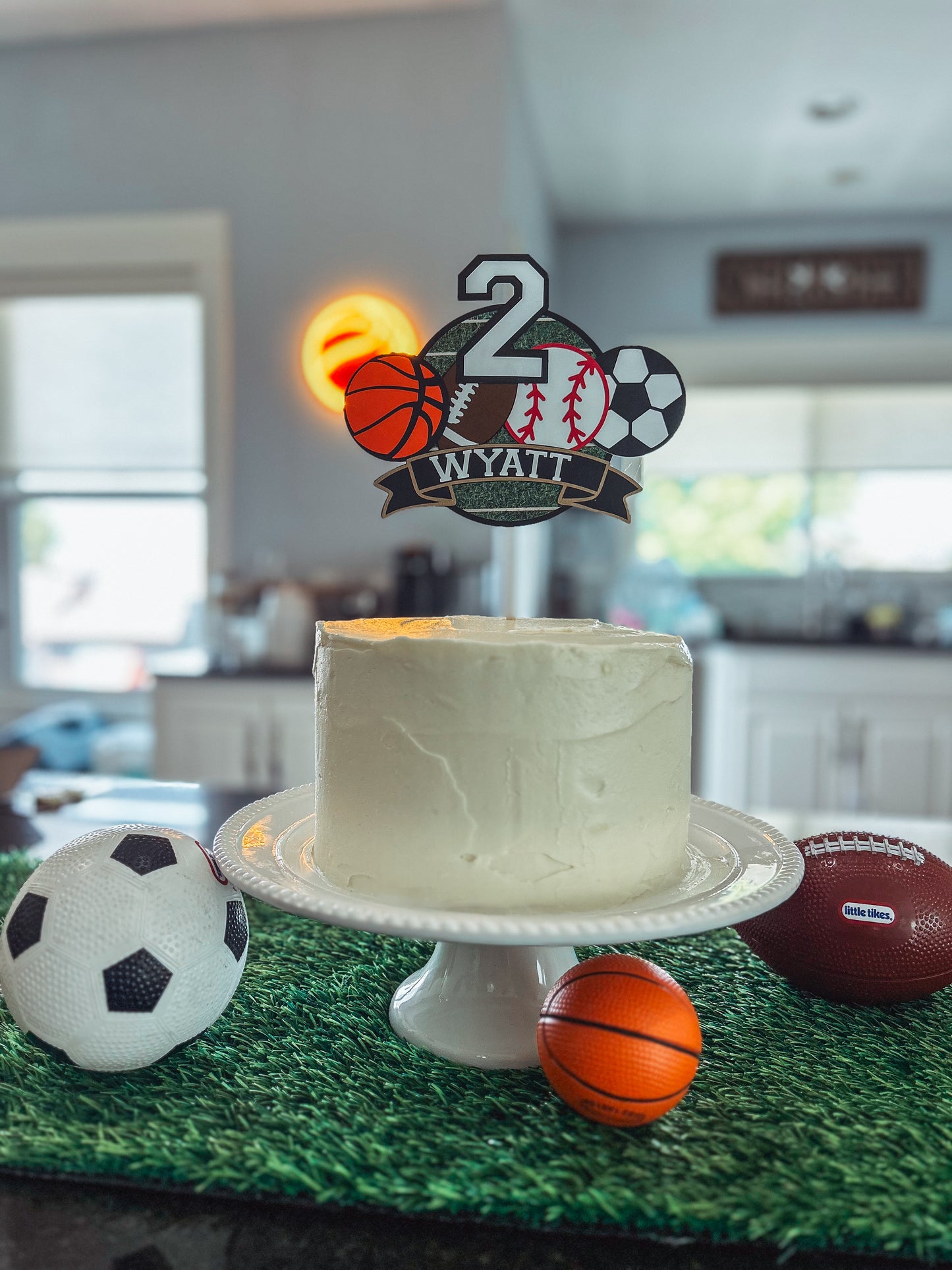 Sports All Star Birthday Cake Topper