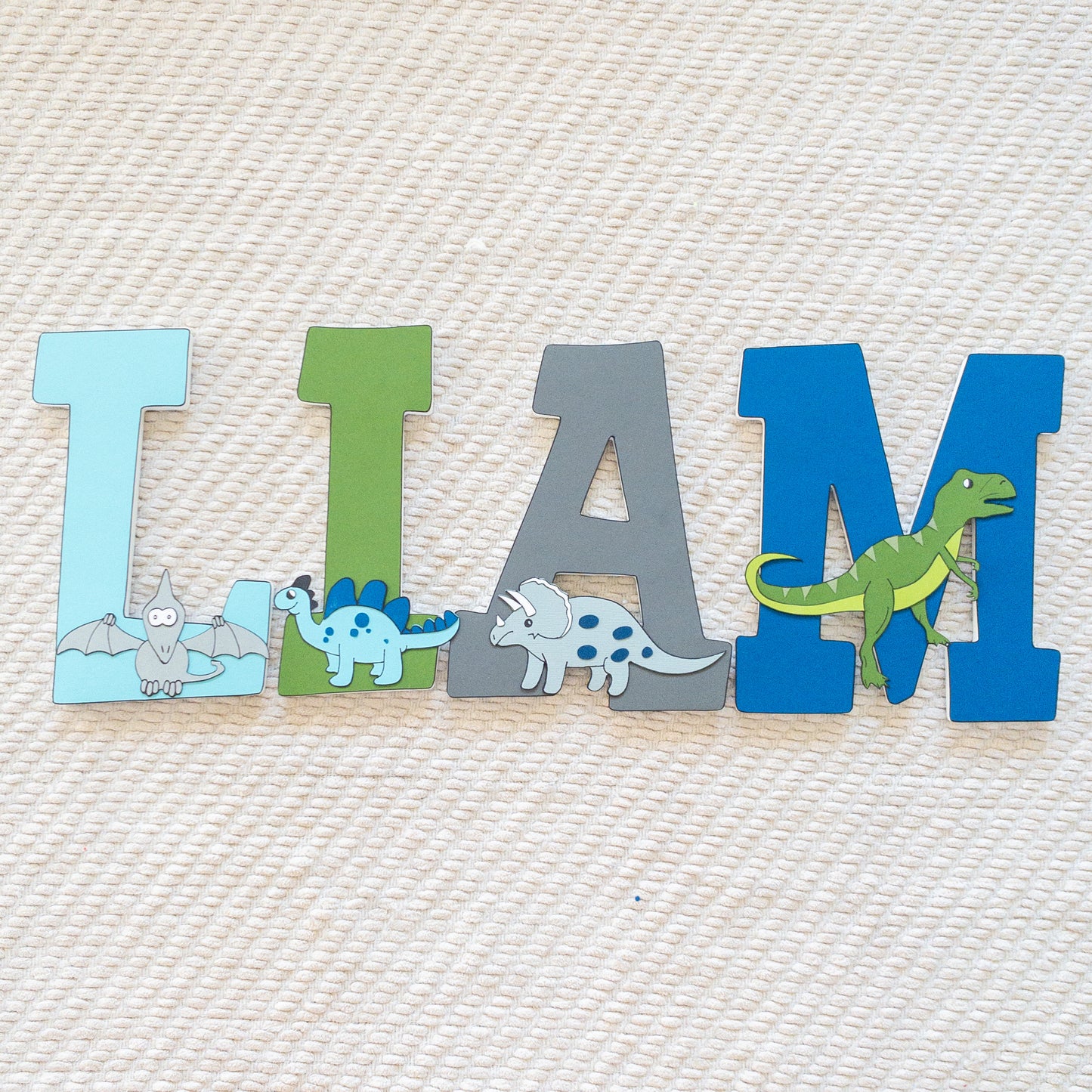 Dinosaur Custom Wood Letters