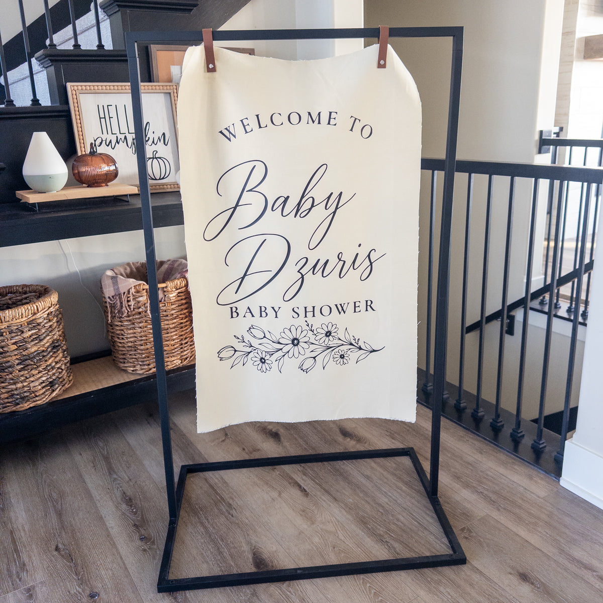 Custom Fabric Party Banner Backdrop