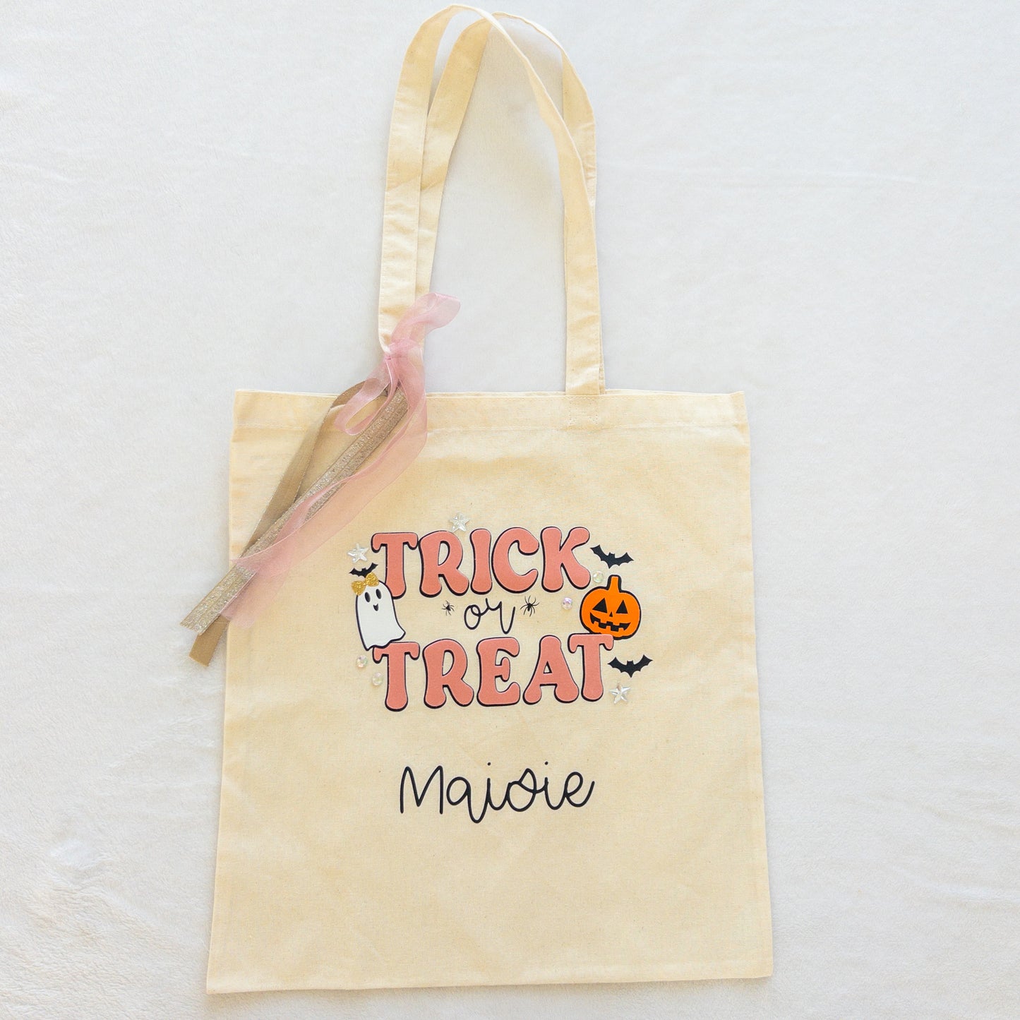 Personalized Trick or Treat Bag - Custom Halloween Bag for Kids