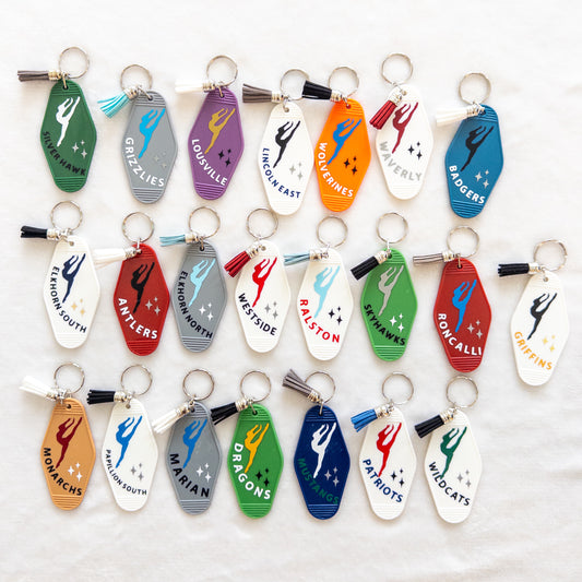 Custom High School Dance Team Keychains – Motel Style