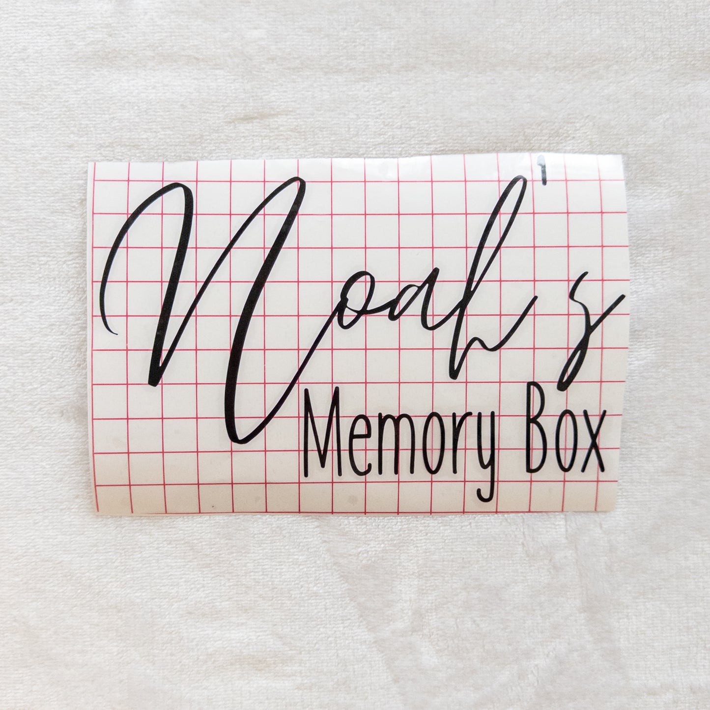 School Memory Box Name Label