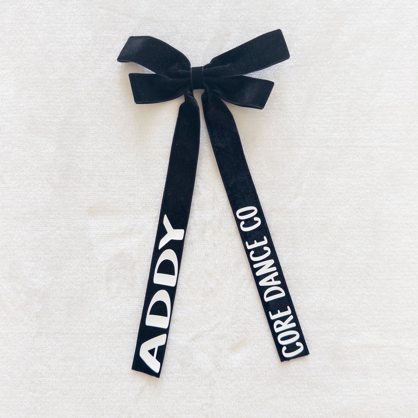 Personalized Velvet Dance Bow