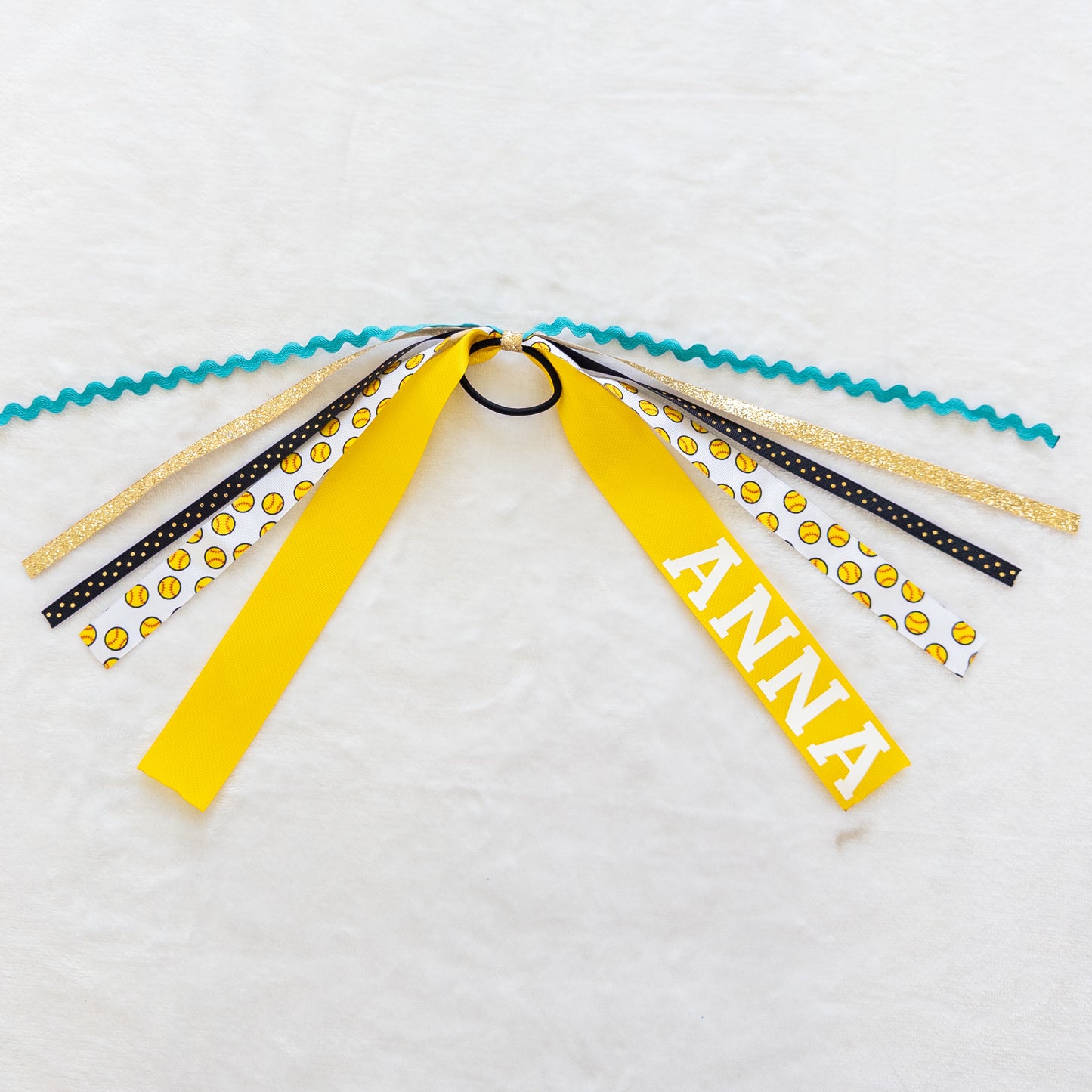 Custom Sports Ponytail Ribbon Streamer