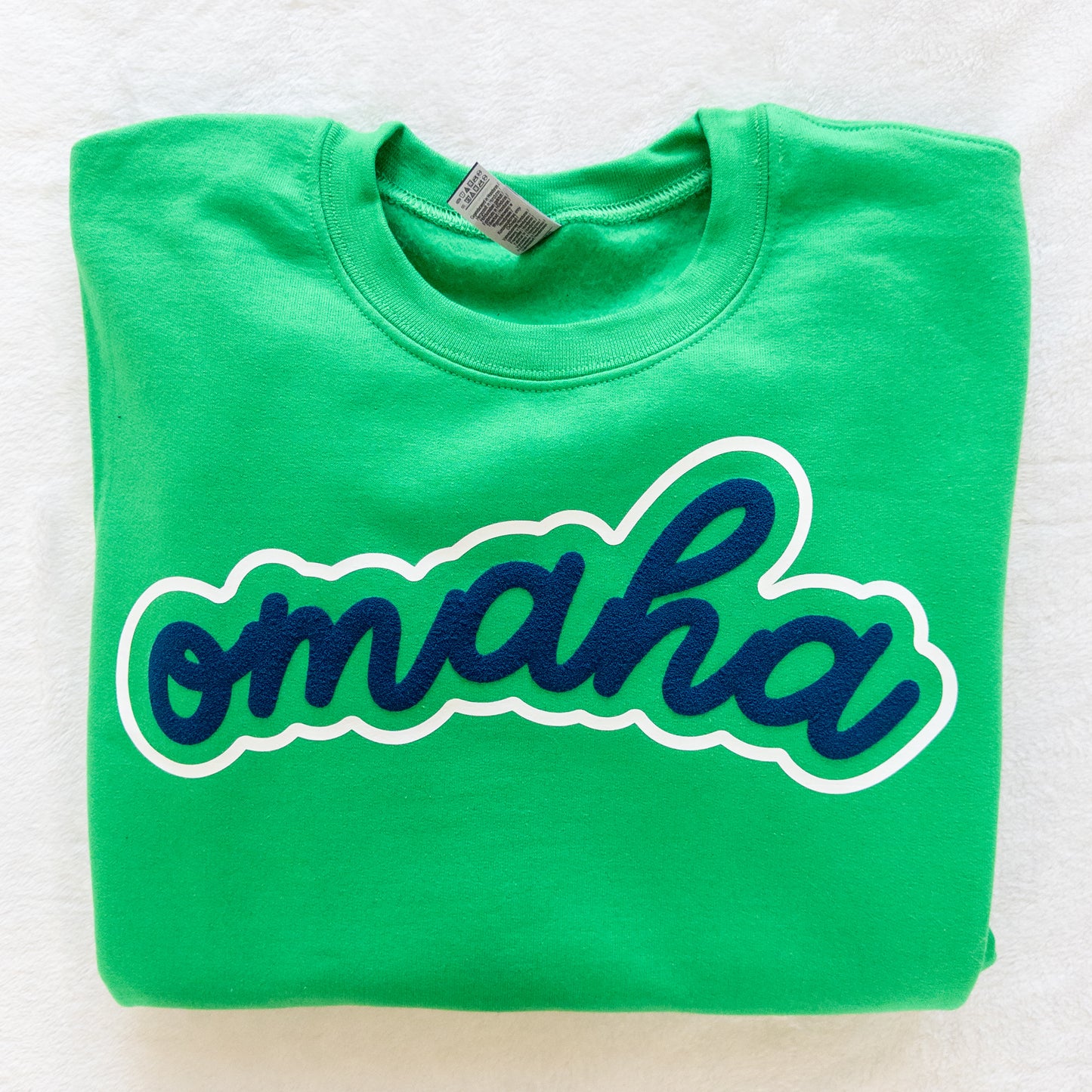 Personalized Team Sweatshirt Outlined Puff Vinyl