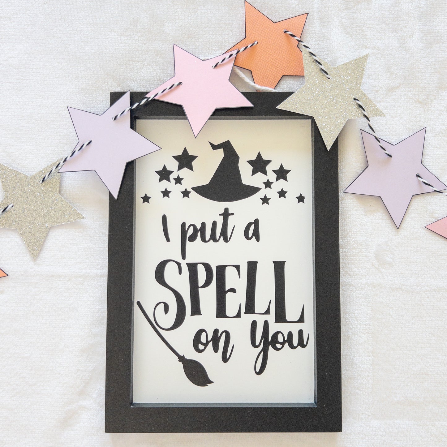 Personalized Family Halloween I put a spell on you Wood Signs