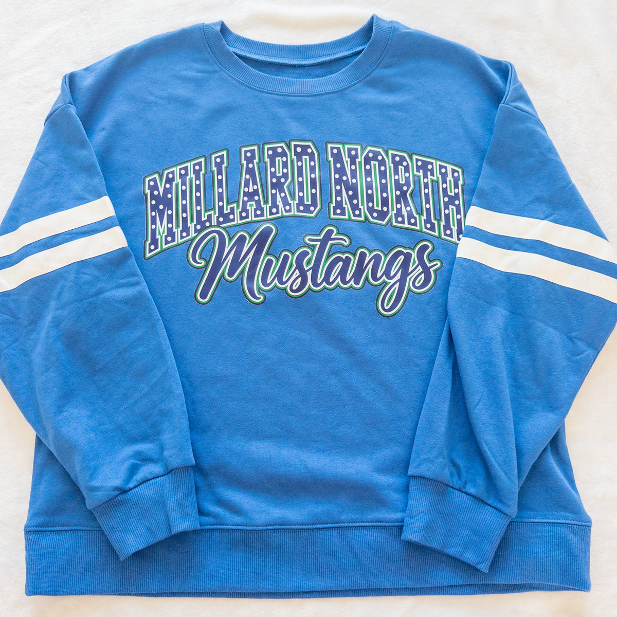 Millard North Mustangs Varsity Crewneck Sweatshirt