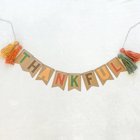 Thankful Fall Banner Home Decor