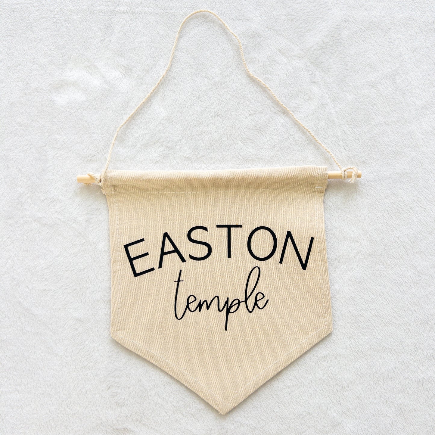 Custom Name Canvas Hanging Pennant