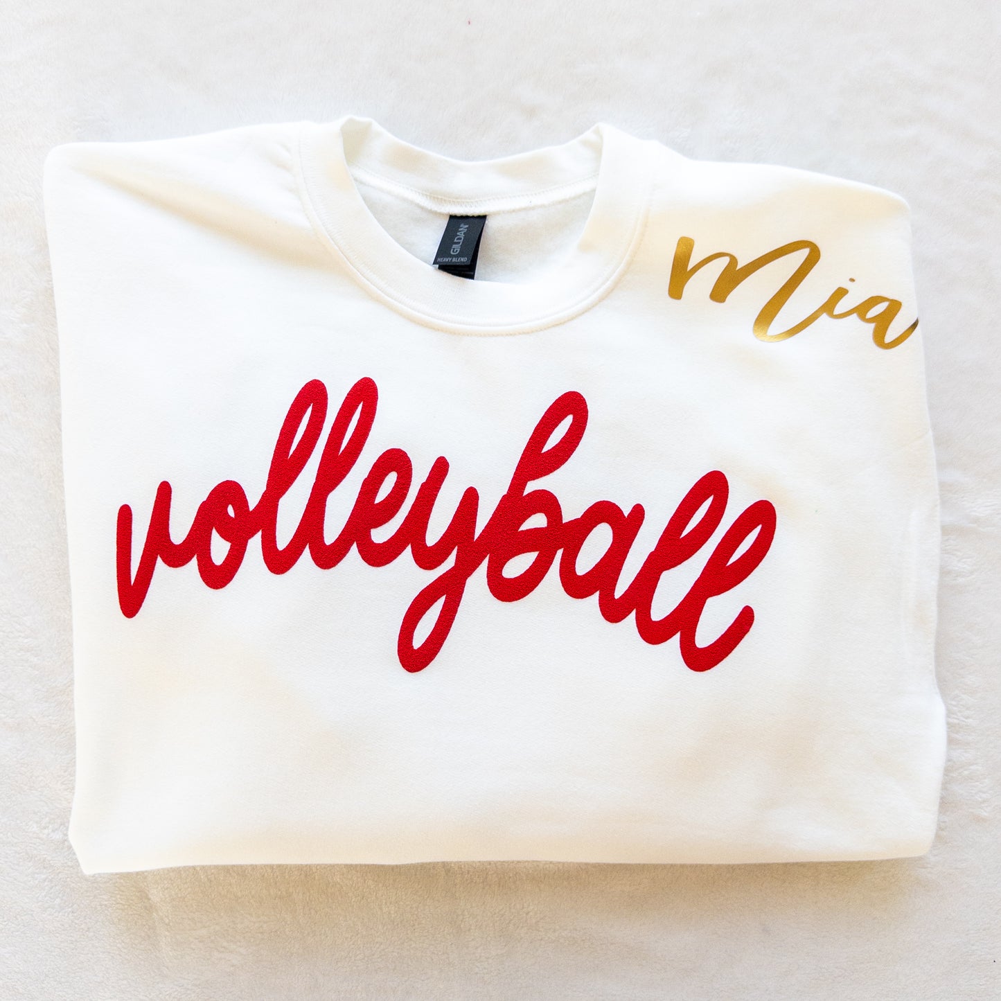 Custom Sports Puff Vinyl Sweatshirt – Personalized for Players & Fans