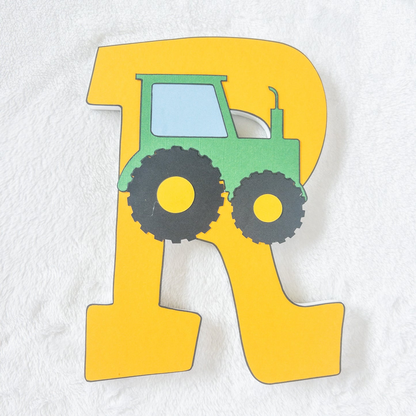 Farmer Tractor Animals Custom Wood Letters