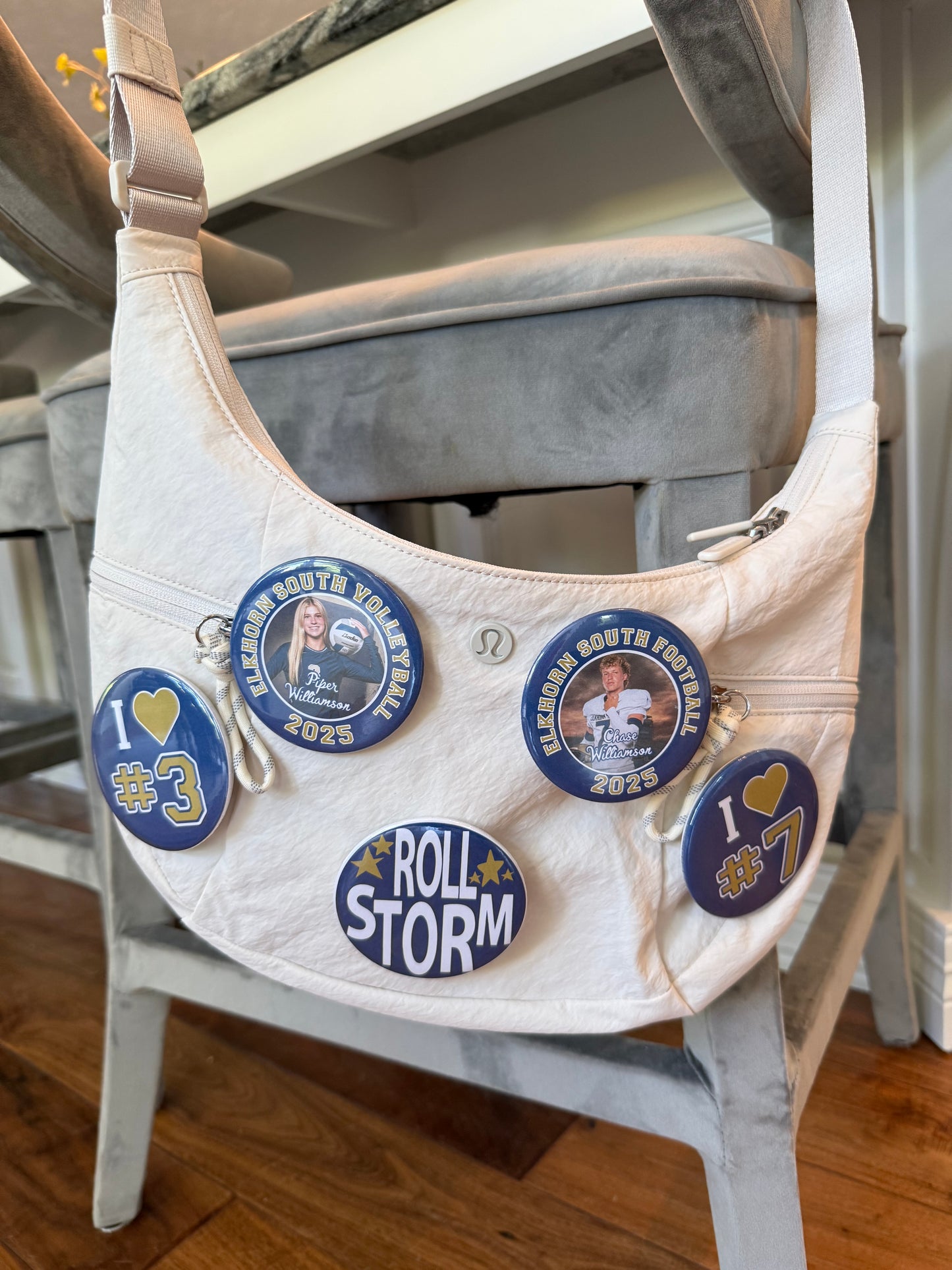 Custom 3" Personalized Statement Pin – Backpack, Jacket, Purse Accessory