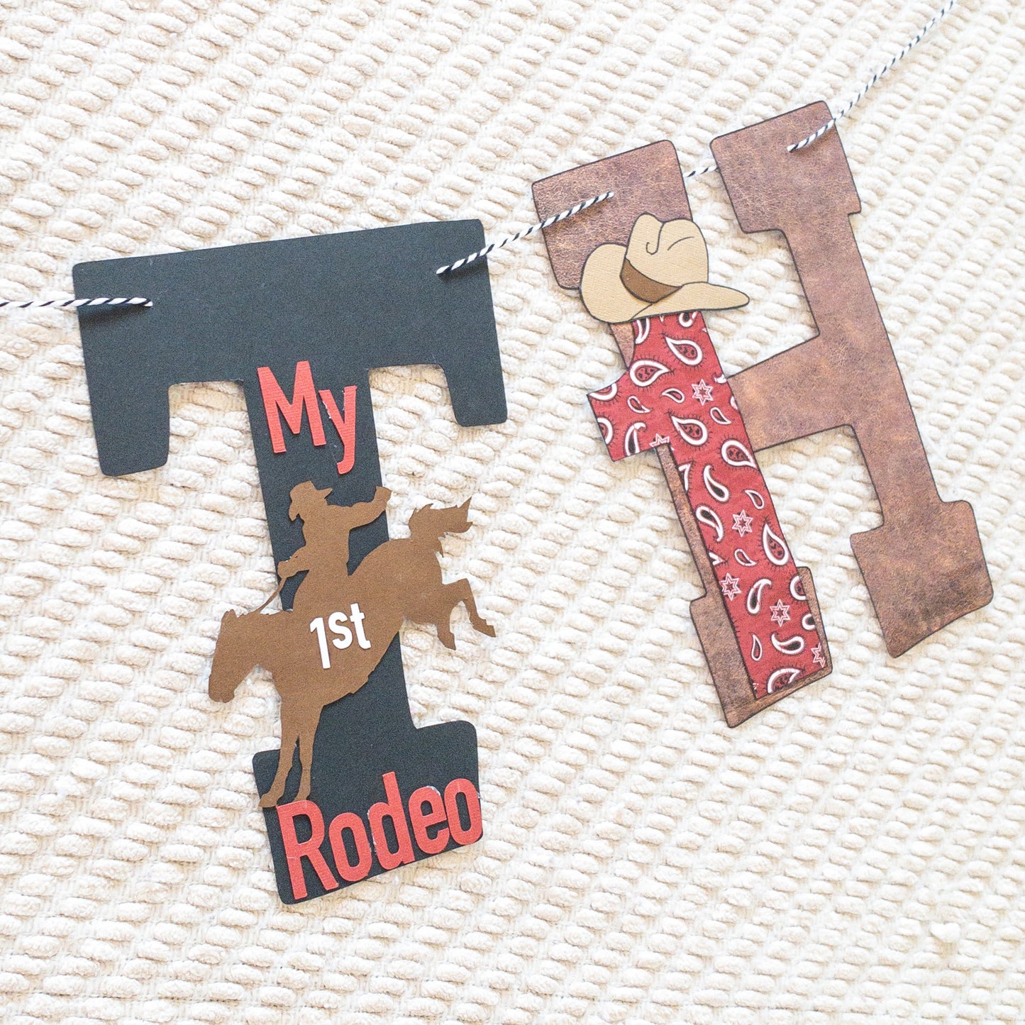 Rodeo Western Cowboy Cowgirl Custom Name Banner