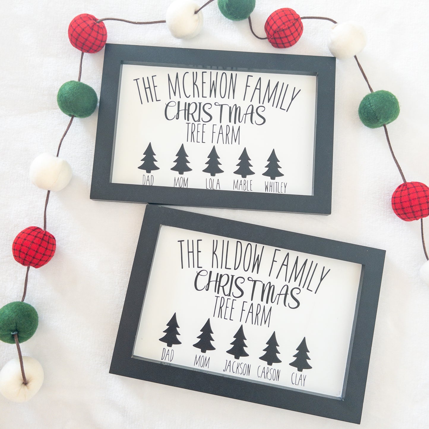 Christmas Family Tree Farm Wood Sign