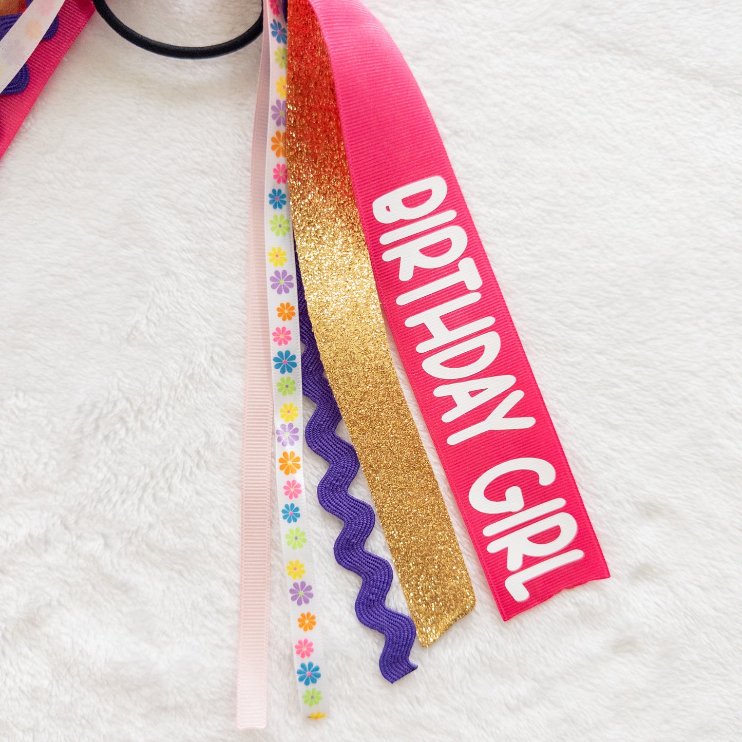 Birthday Girl Ribbon Ponytail Streamer