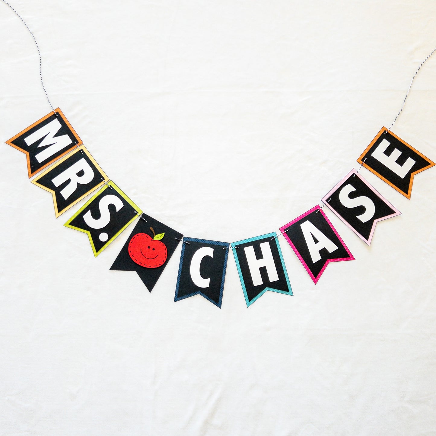 Personalized Teacher Classroom Name Banner