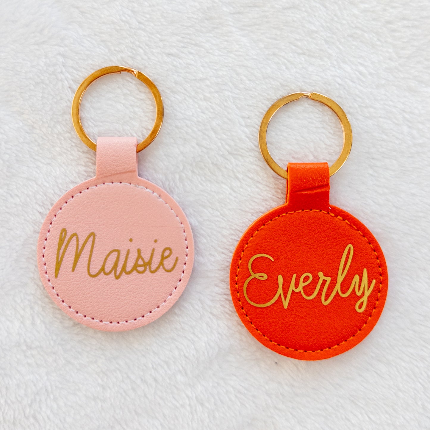 Personalized Leather Keychain