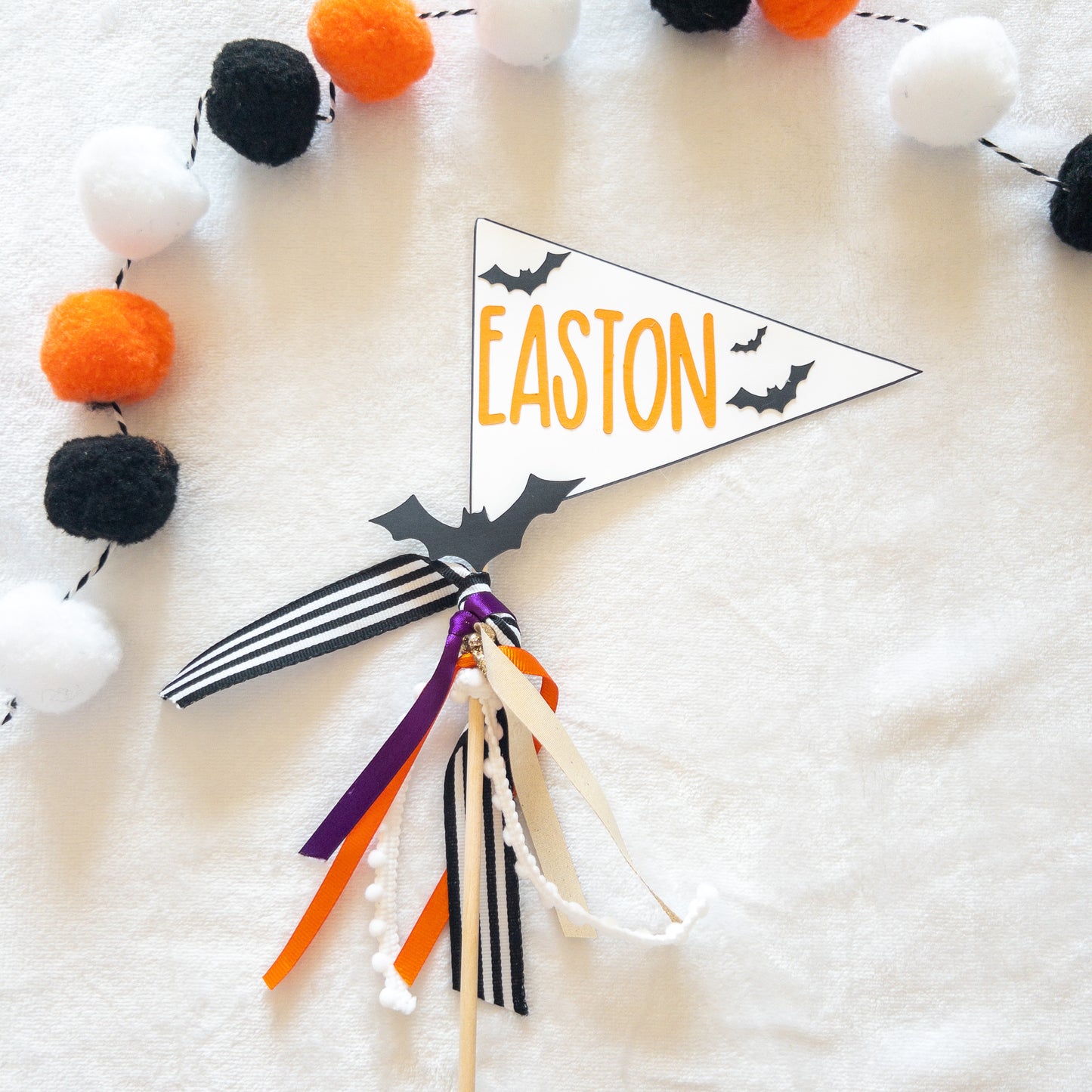 Halloween Boo Basket Filler, Pennant Party Flag, Photo Prop, Cake Topper